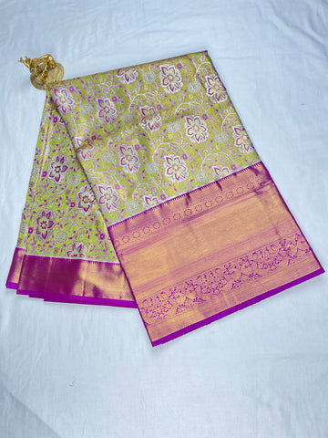 Kanchipattu Meenakari Sarees