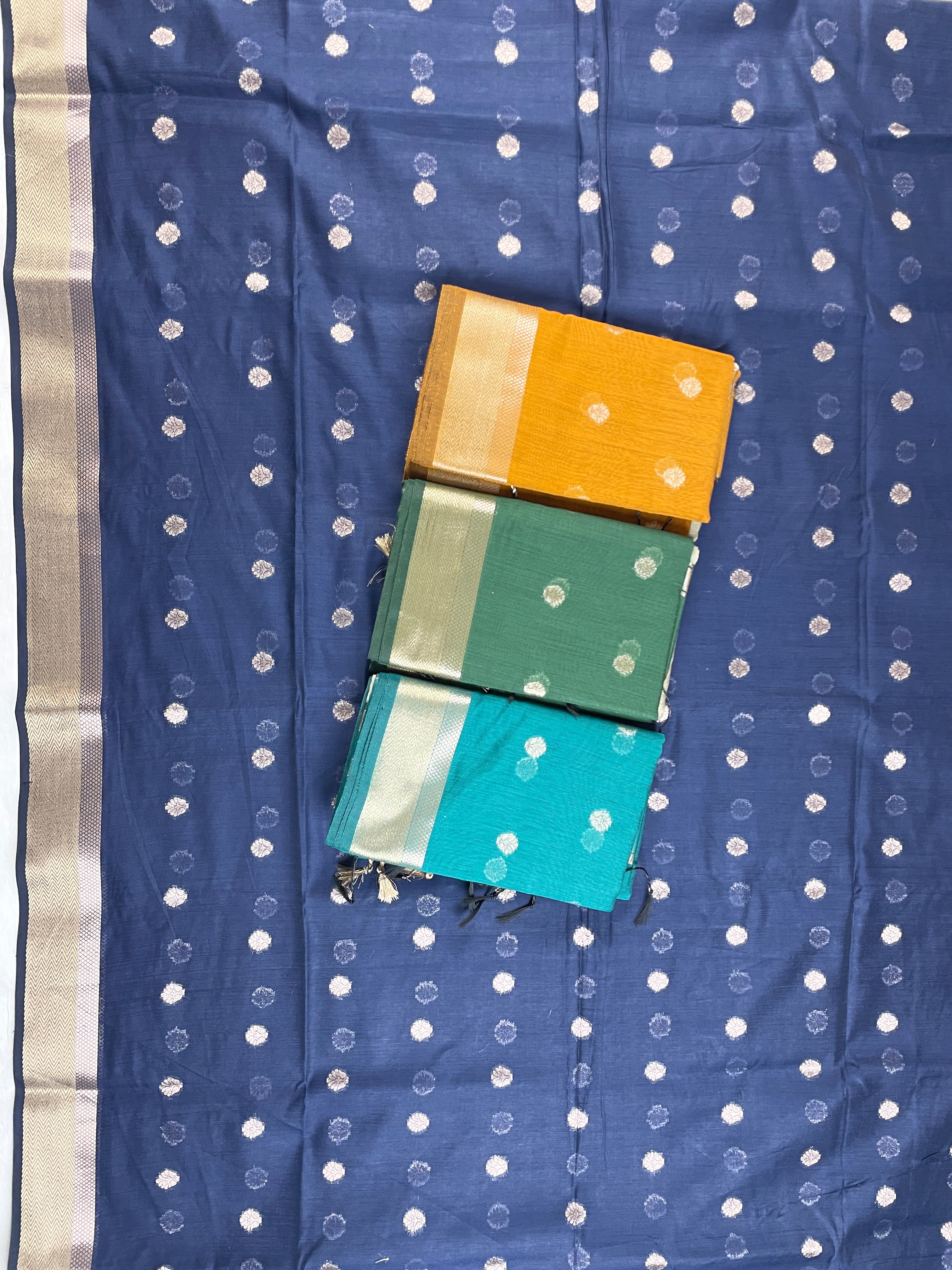 Mangalagiri Silk fancy Saree motif Design
