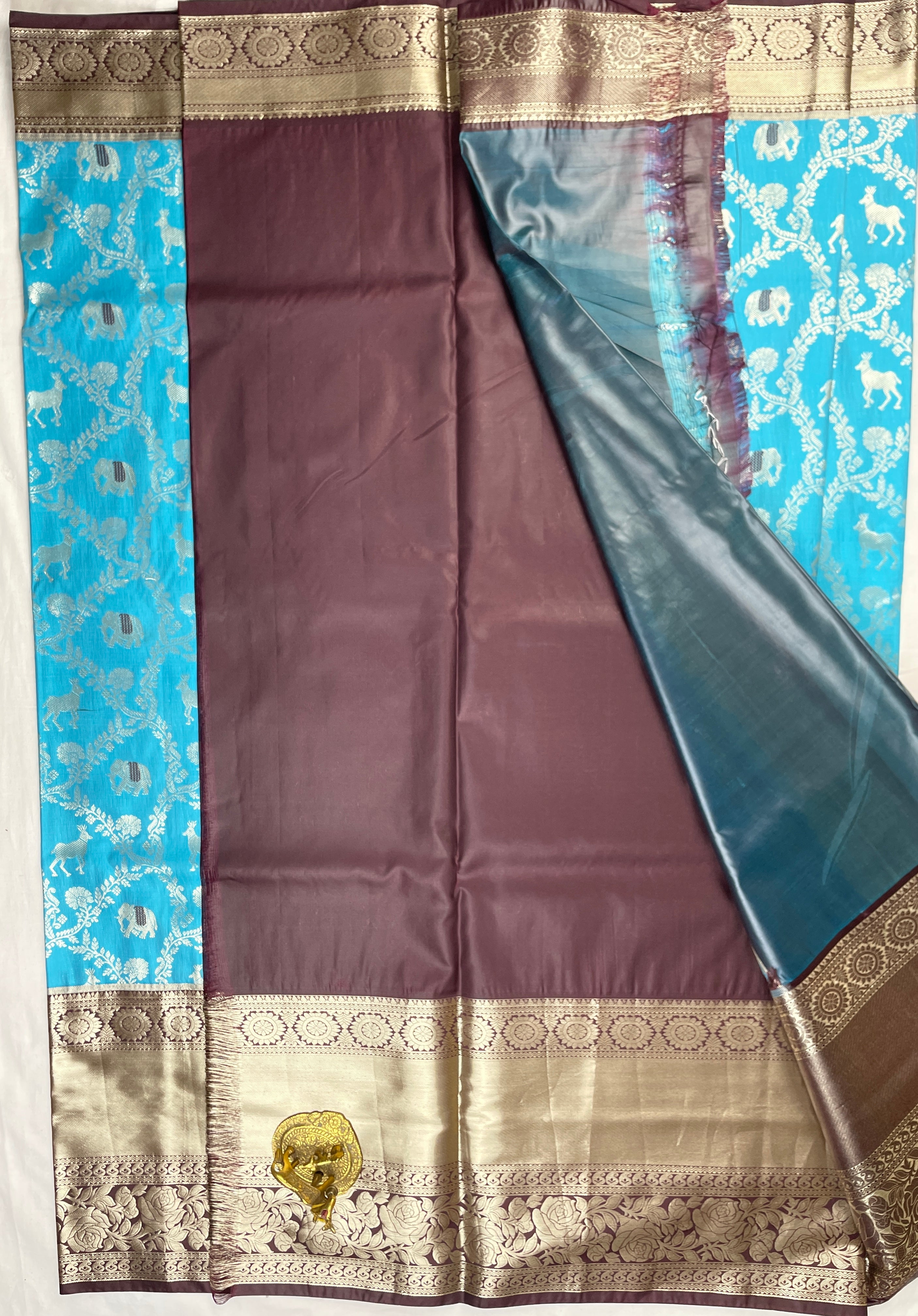 Kanchipattu Meenakari Sarees