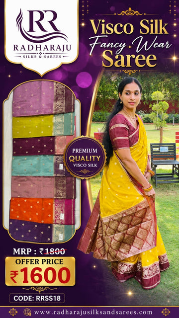 Viscos Silk Fancy Wear Saree