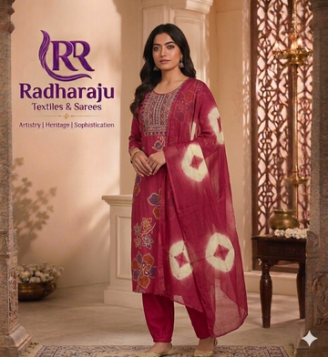 Cotton 3 piece Kurti set