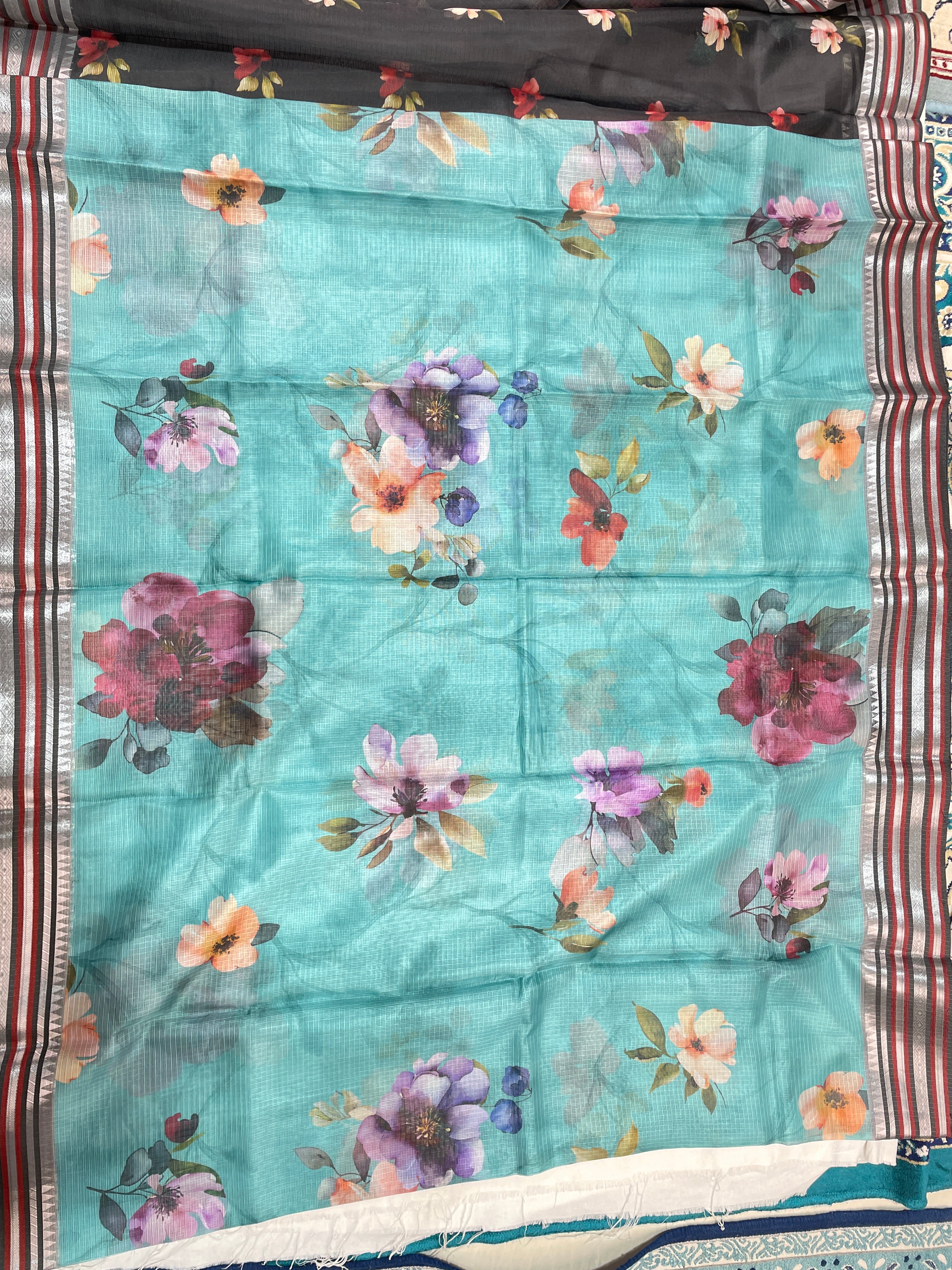 Silver Kota Fancy Saree light weight
