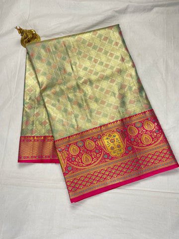 Kanchipattu Meenakari sarees
