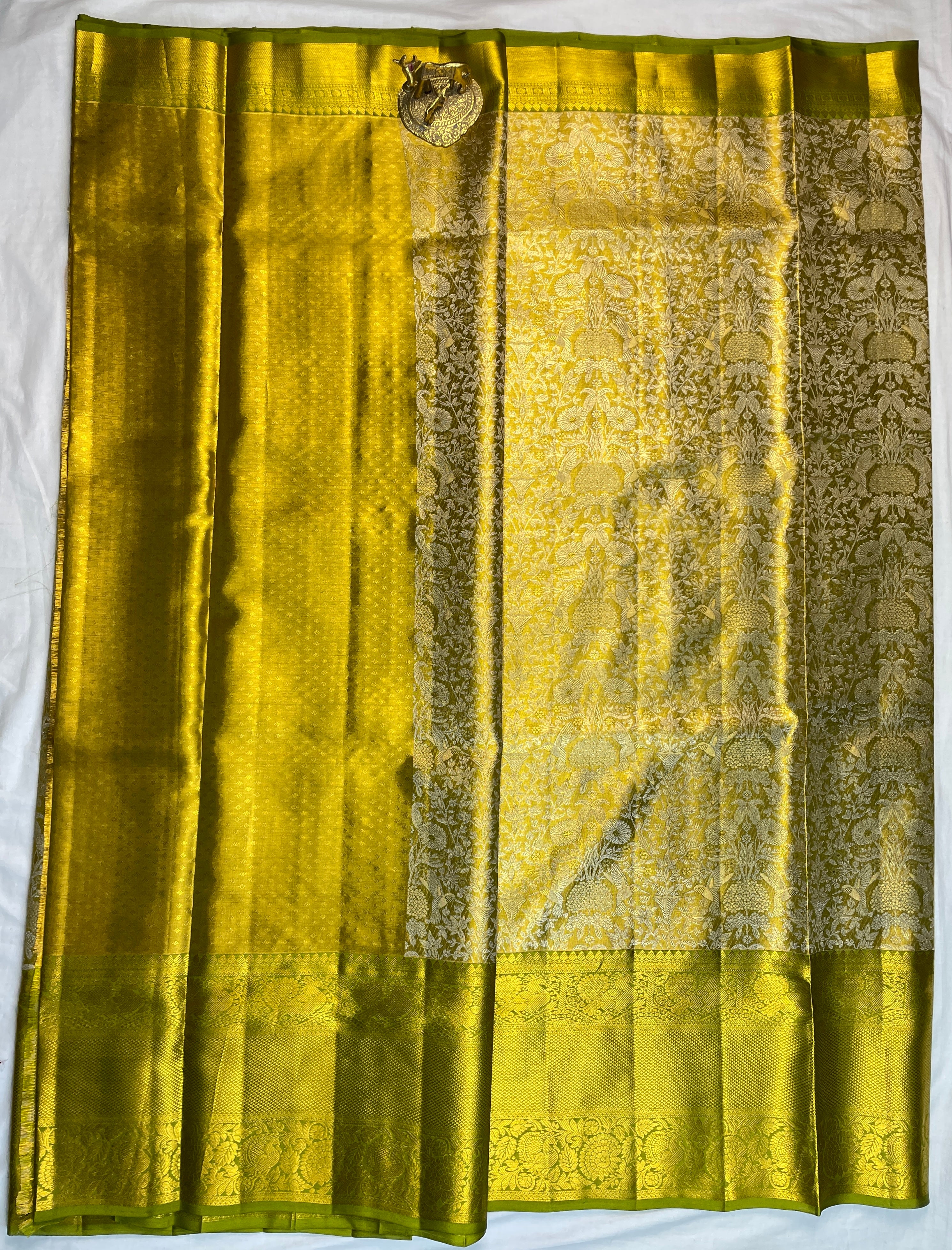 Kanchipattu pure Handloom silk mark certified  Bridal Saree