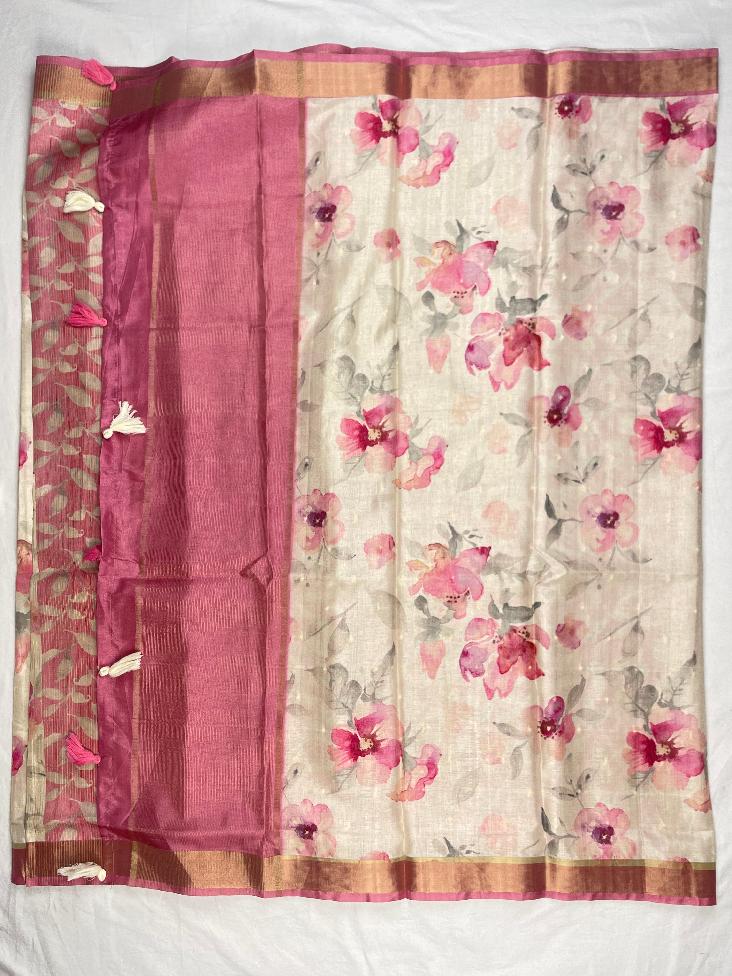 Viscos Tussar Saree