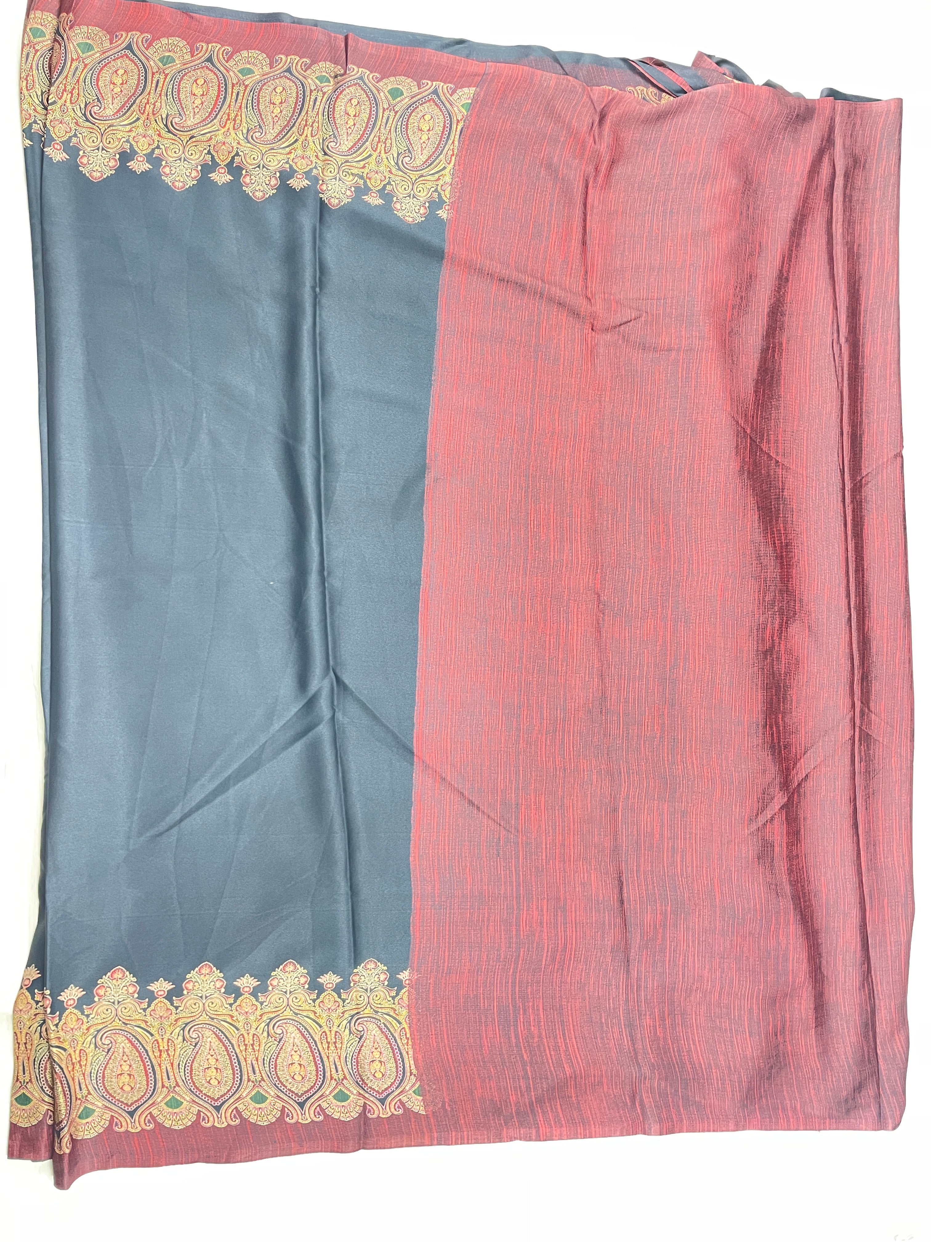Kashmiri Crape fancy Saree