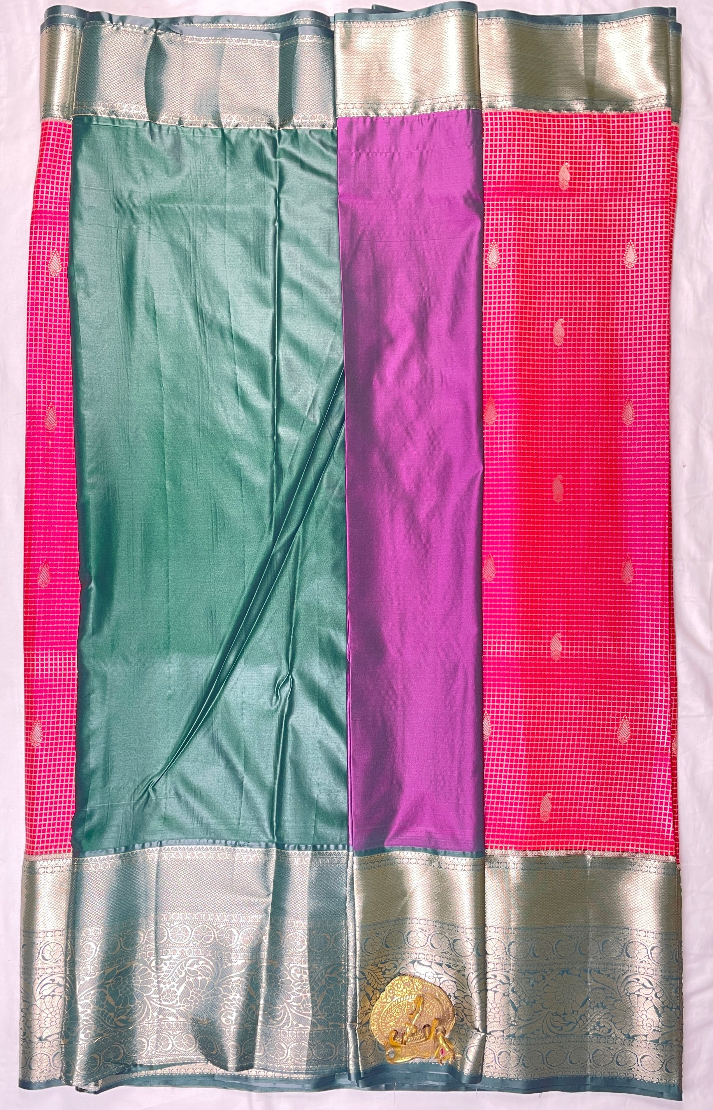 Kanchipattu Meenakari Design Sarees
