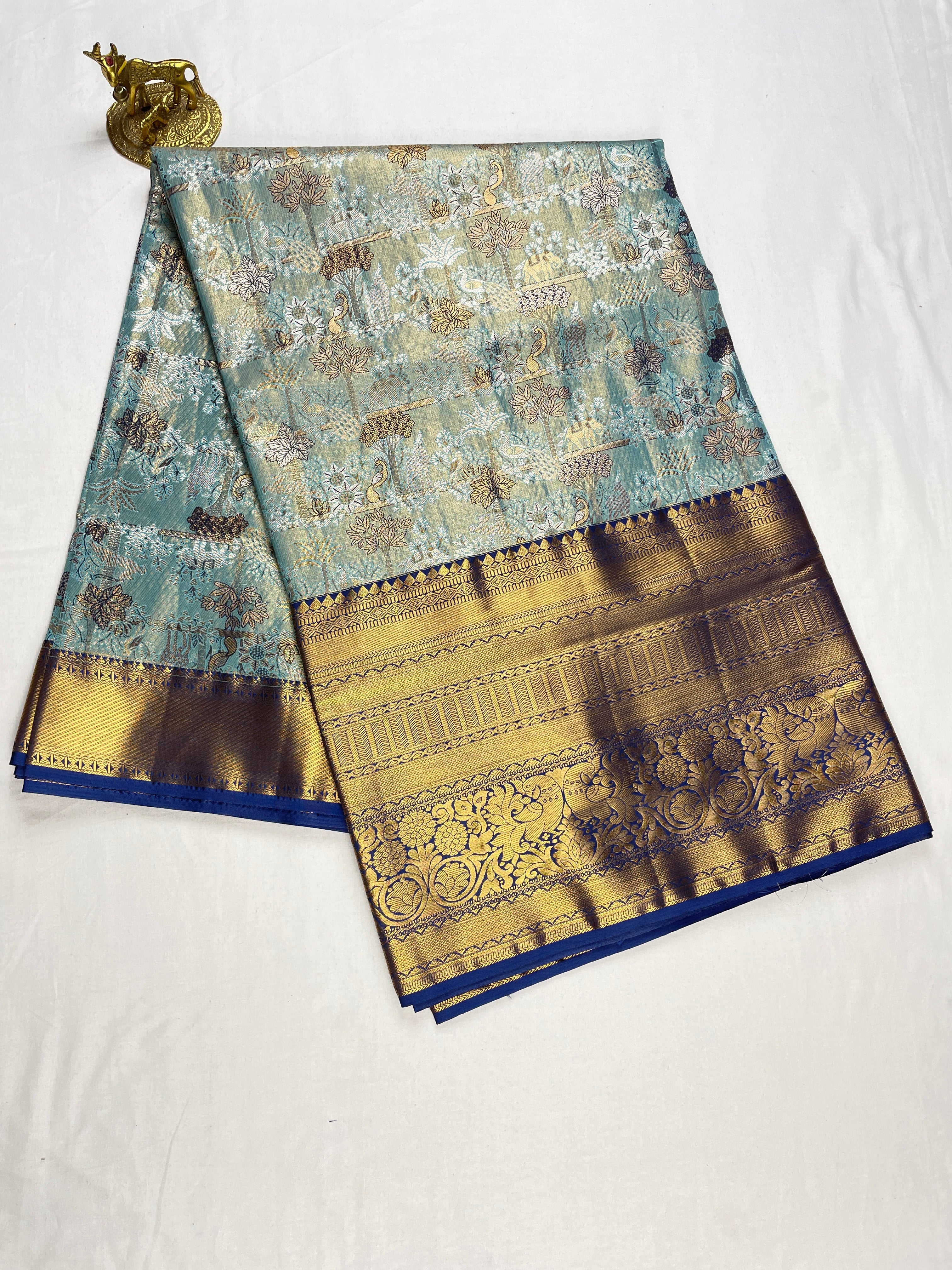Kanachi pattu Meenakari Sarees