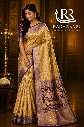 4K weaving Pure Handloom Kanchipattu sarees