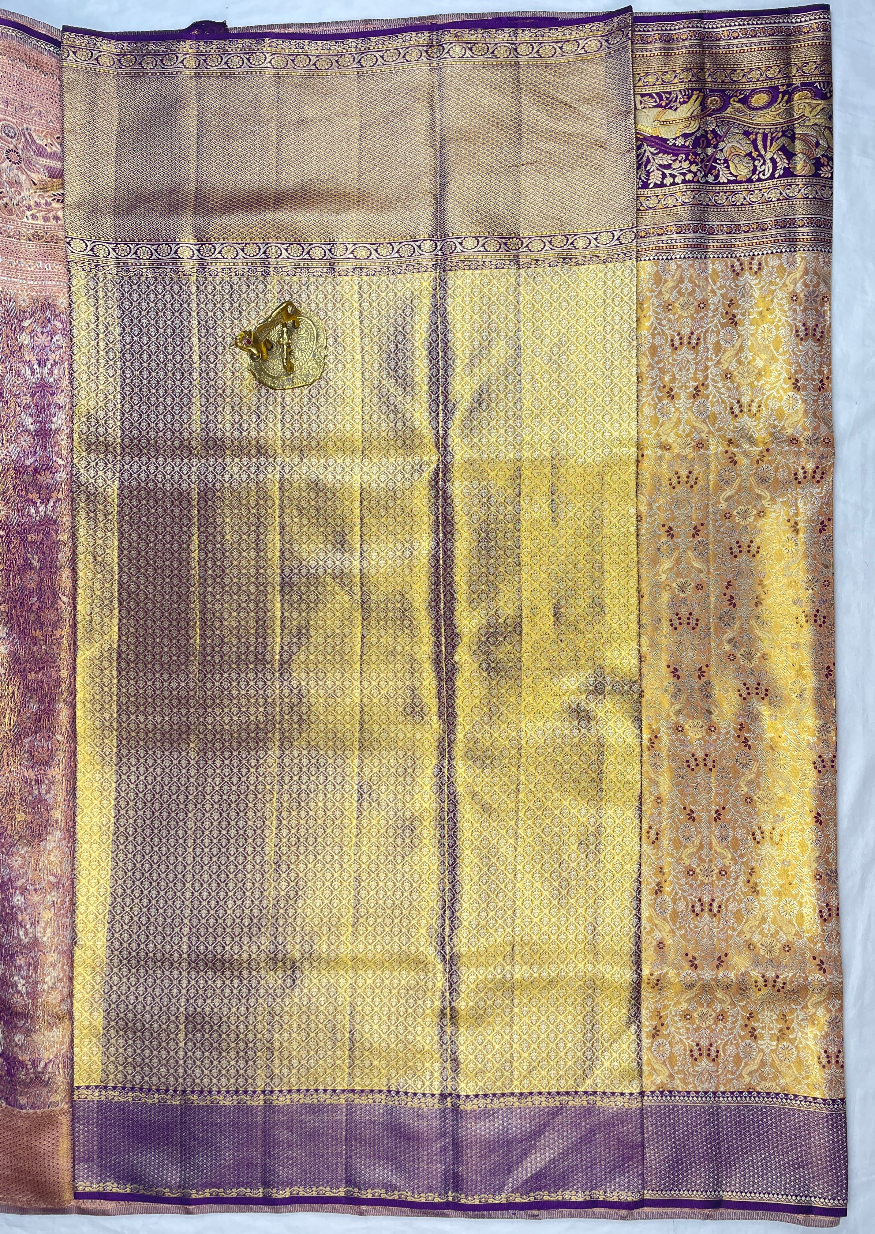 4K weaving Pure Handloom Kanchipattu sarees