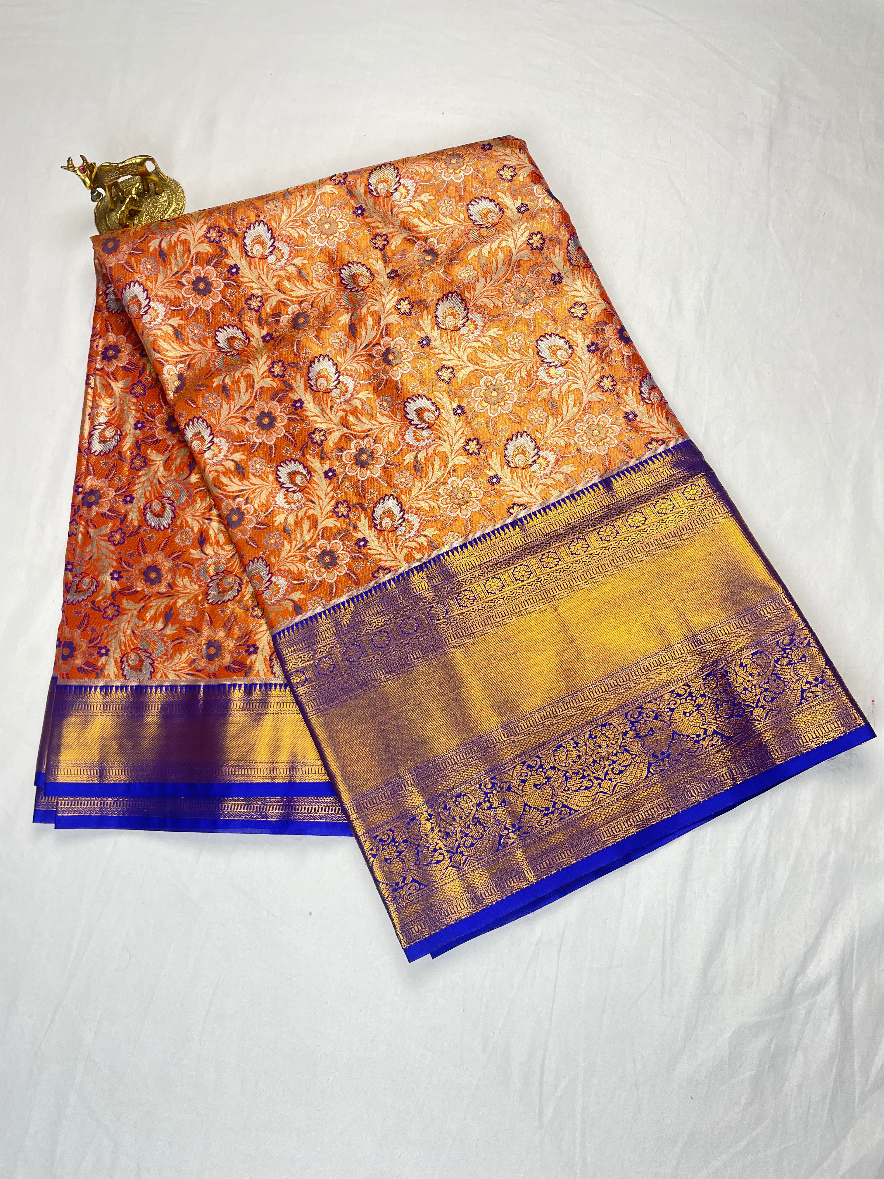 Semi pattu Tissue Bridal Sarees