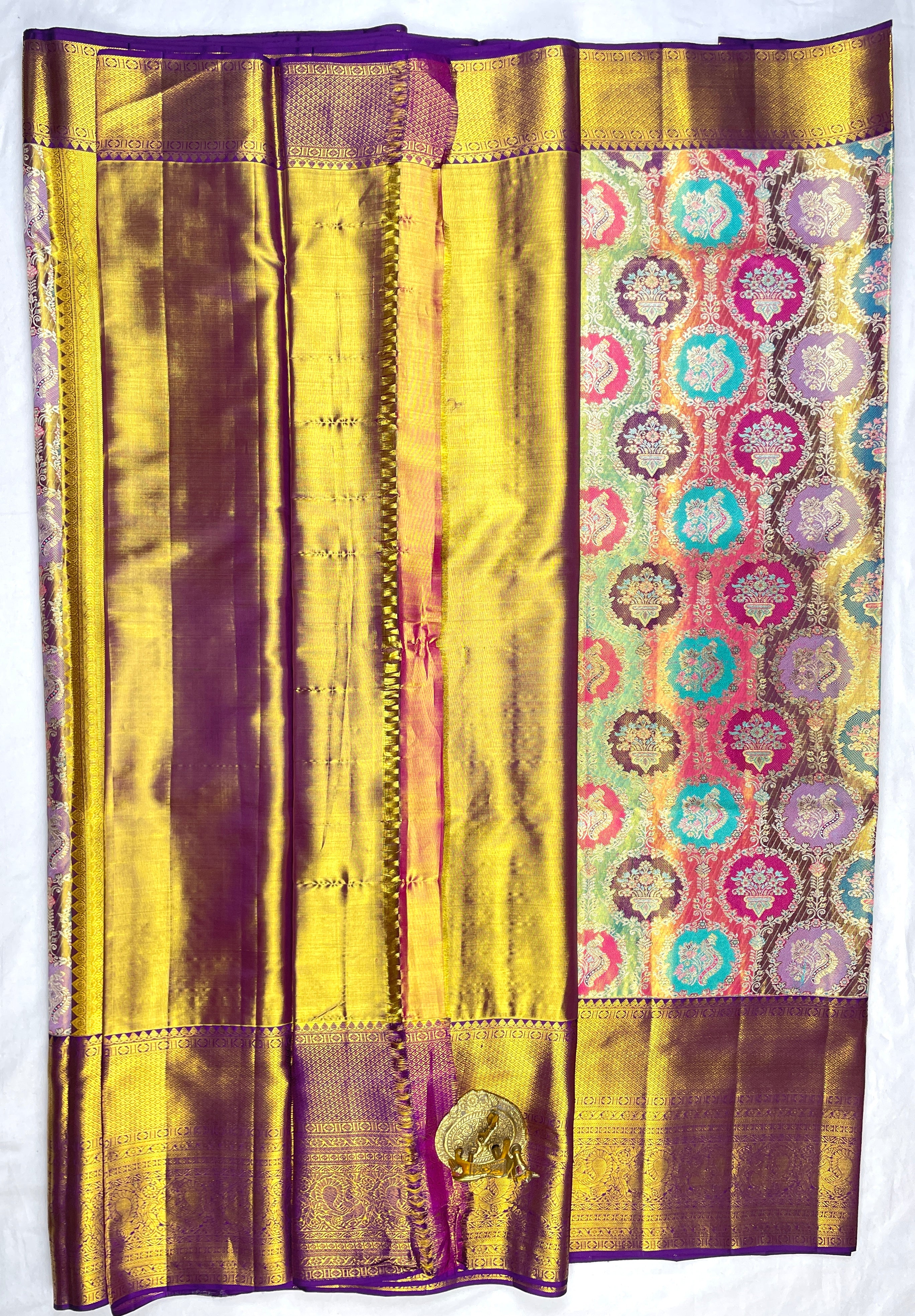 Kanchipattu Bridal sarees Pure handloom 4k weaving with Silk mark certified