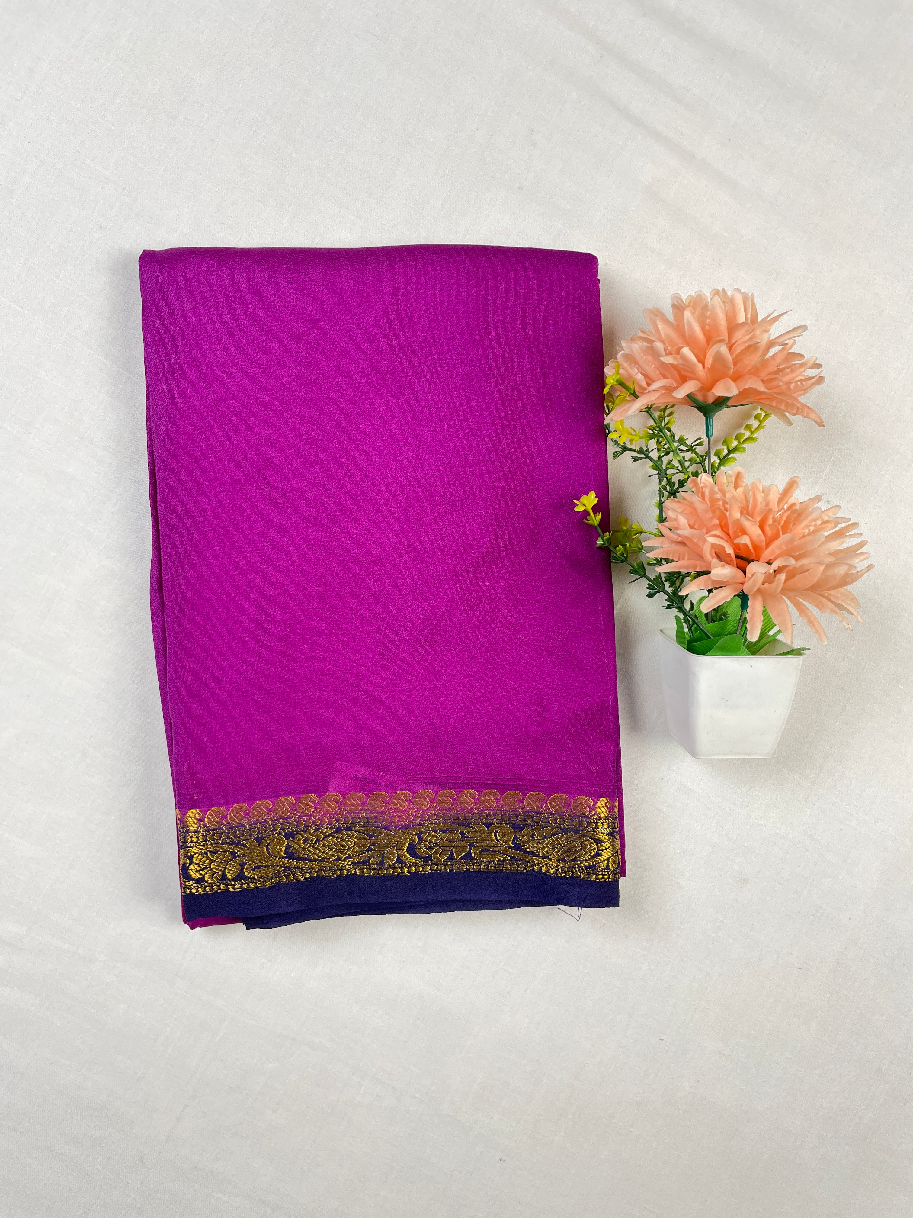 Mysore crape Saree