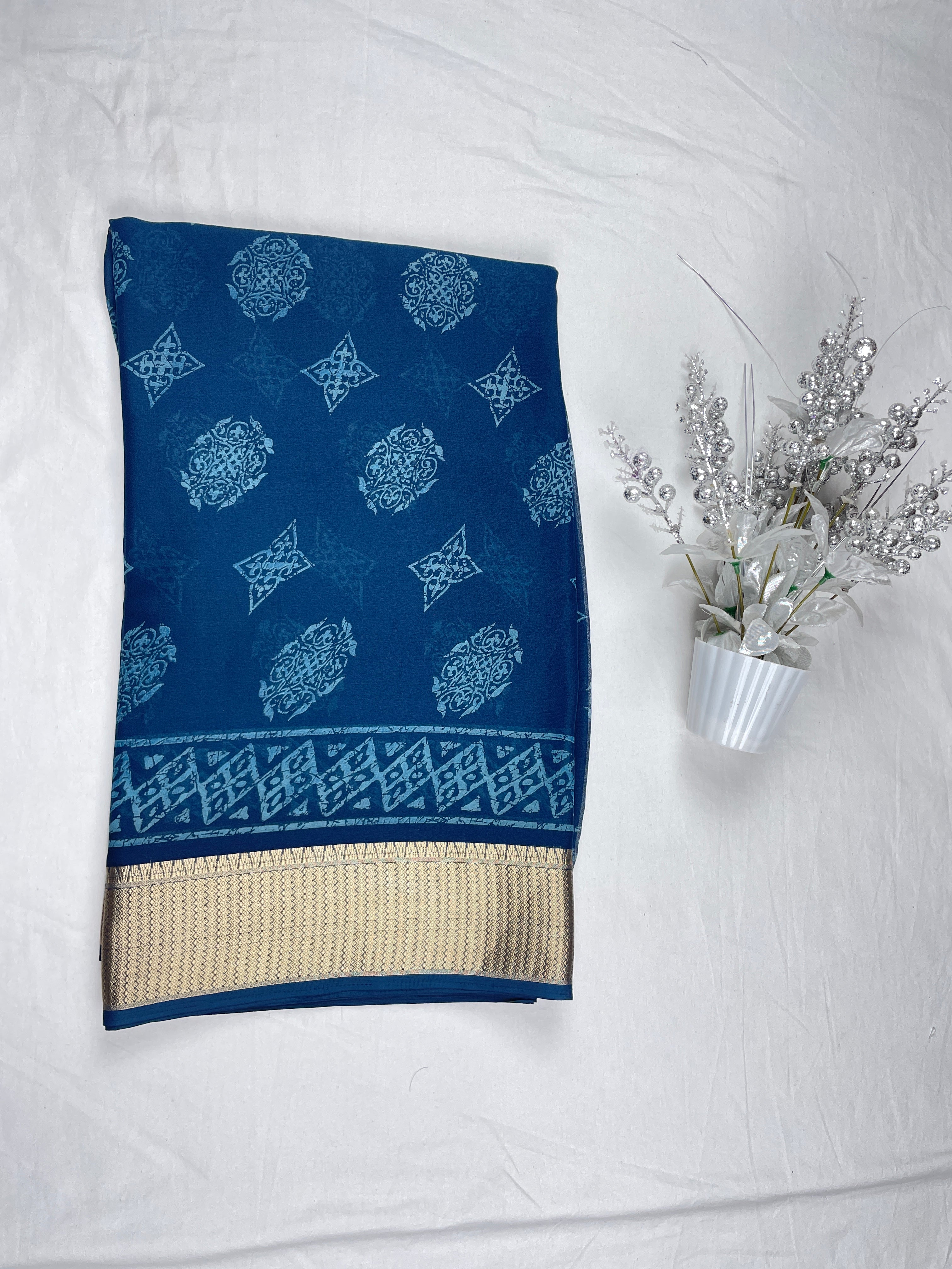 Georgette fancy wear saree