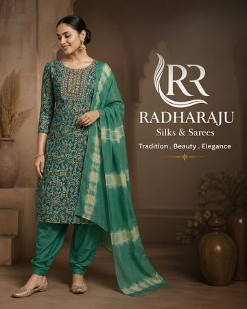 Cotton 3 piece kurti set