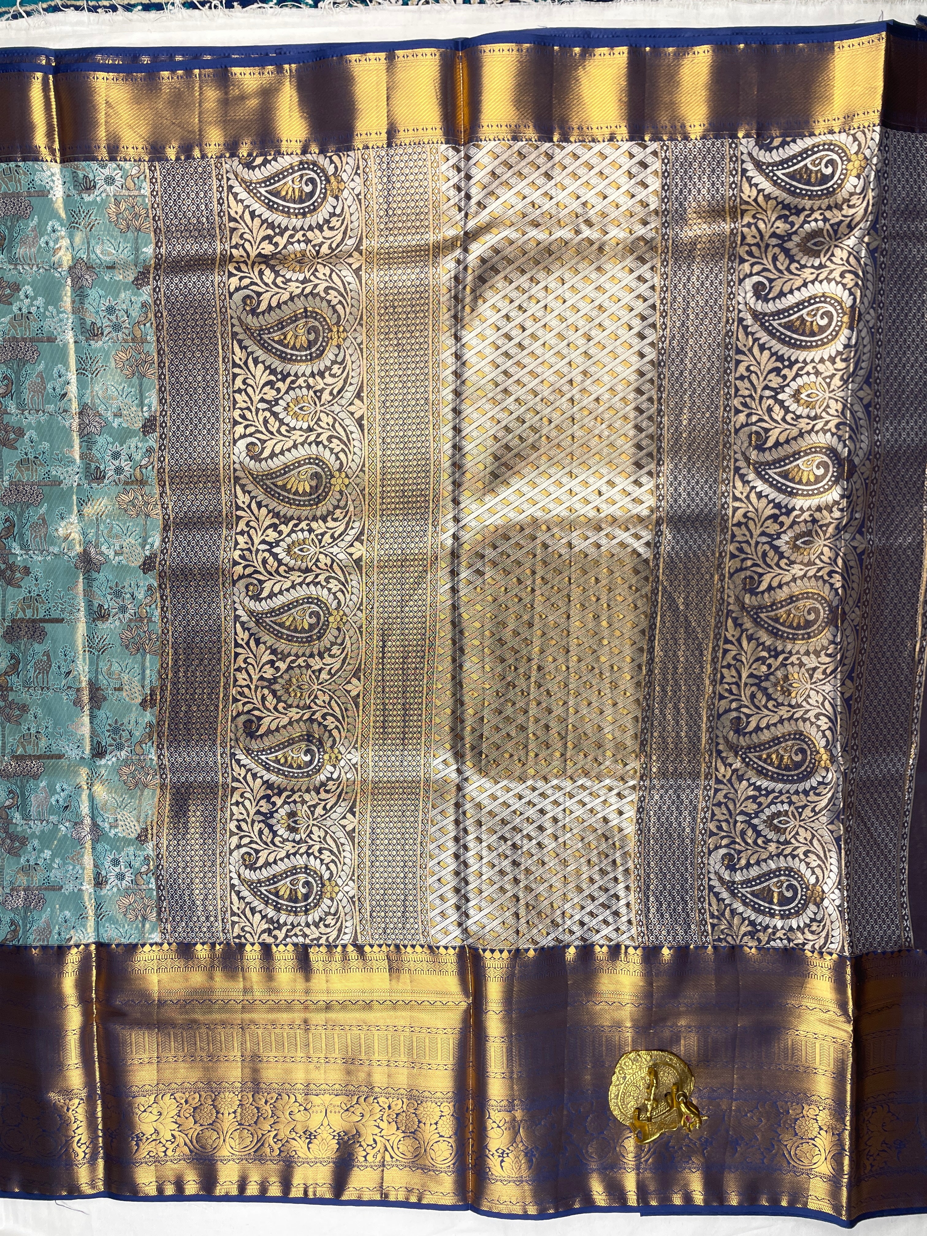 Kanachi pattu Meenakari Sarees