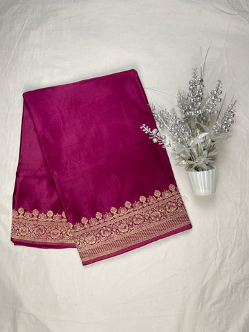Russian silk Party ware saree.