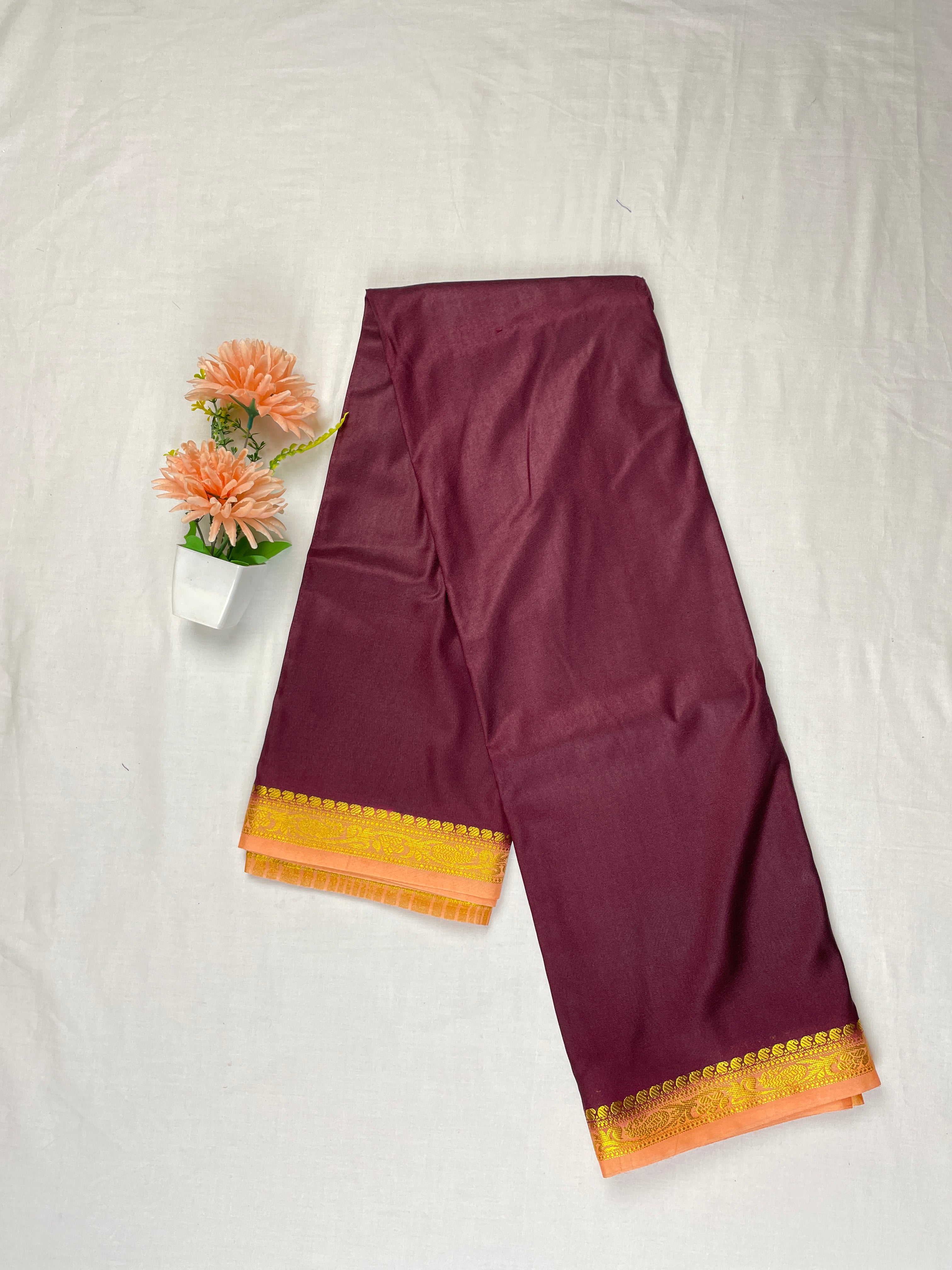 Mysore crape Saree