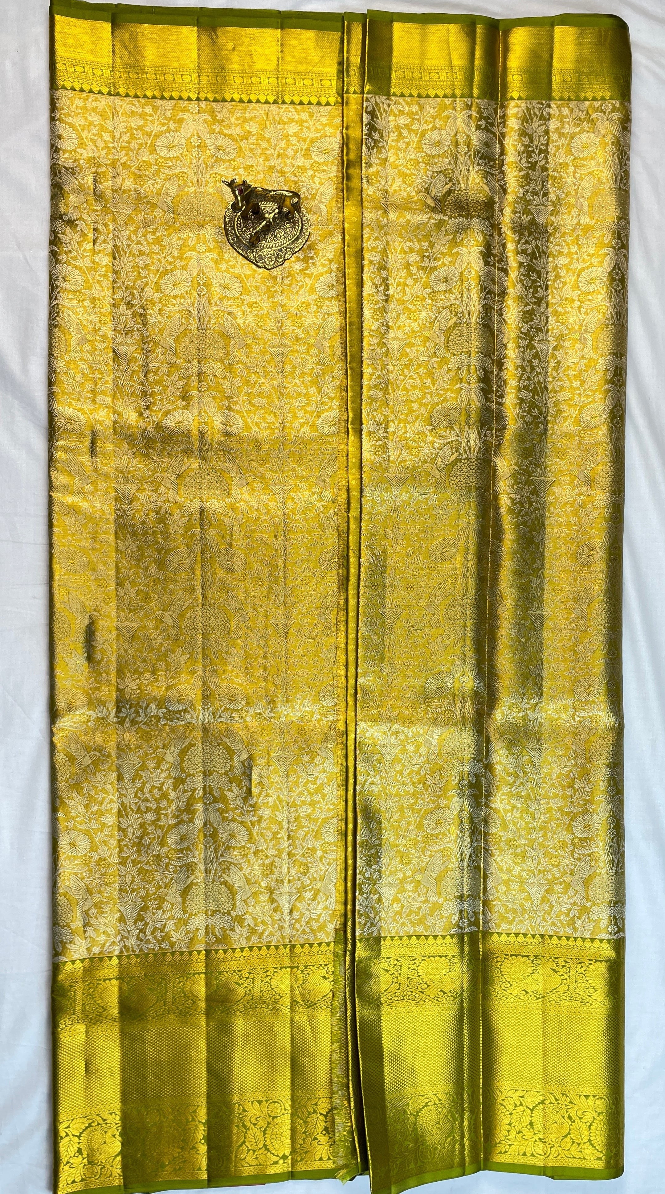 Kanchipattu pure Handloom silk mark certified  Bridal Saree