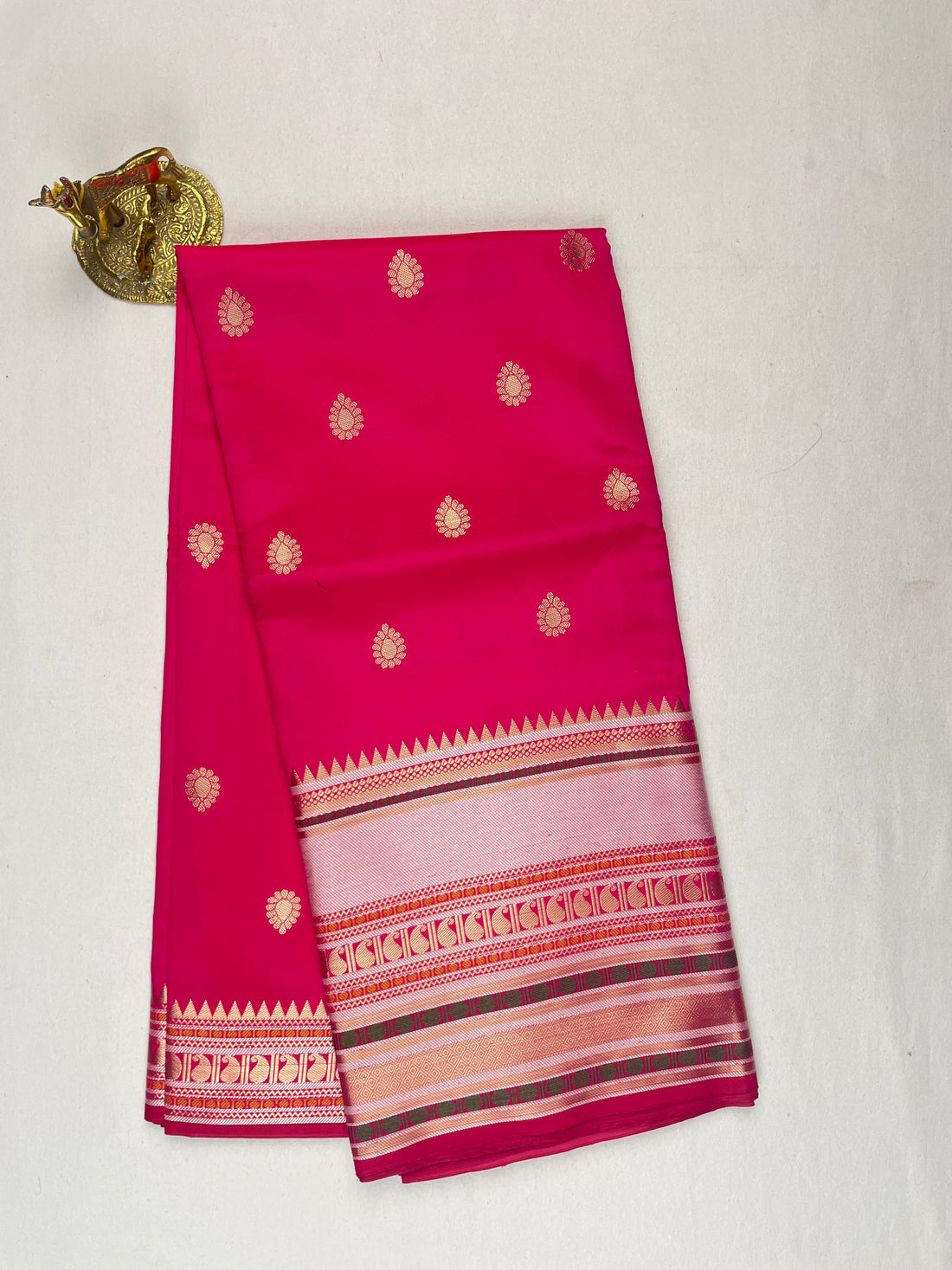 Long Border banarasi Semi Katan silk saree