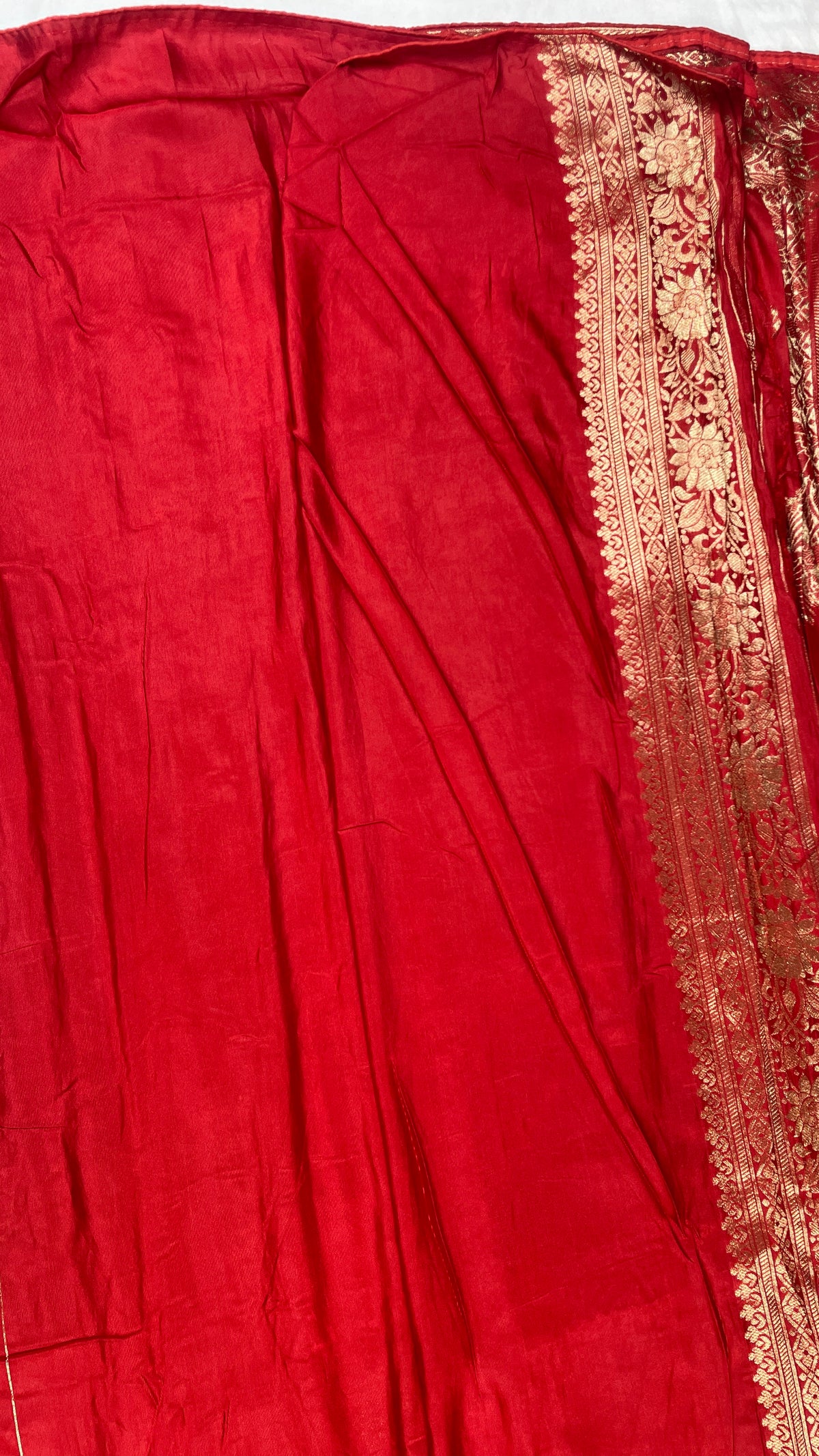 Pure soft Russian silk saree with peacock Zari buta