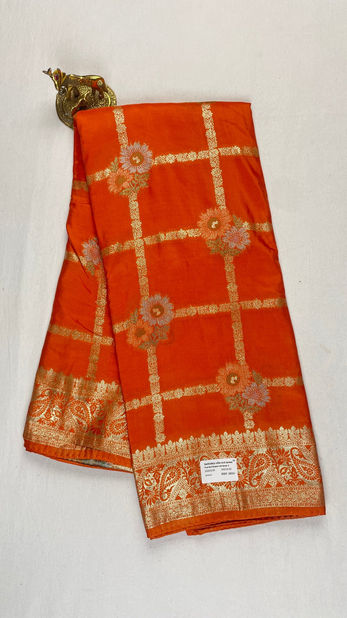 Pure soft Russian Silk Saree