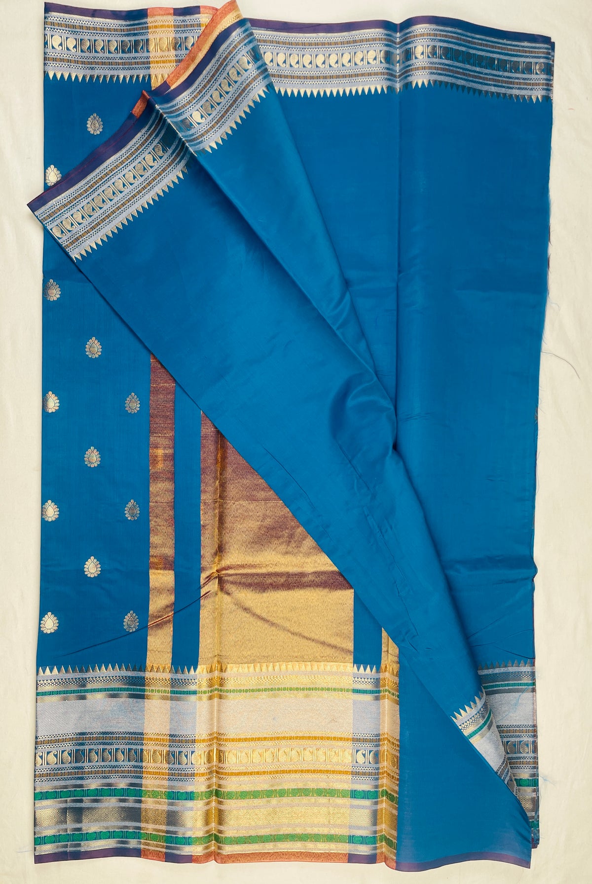 Long Border banarasi Semi Katan silk saree