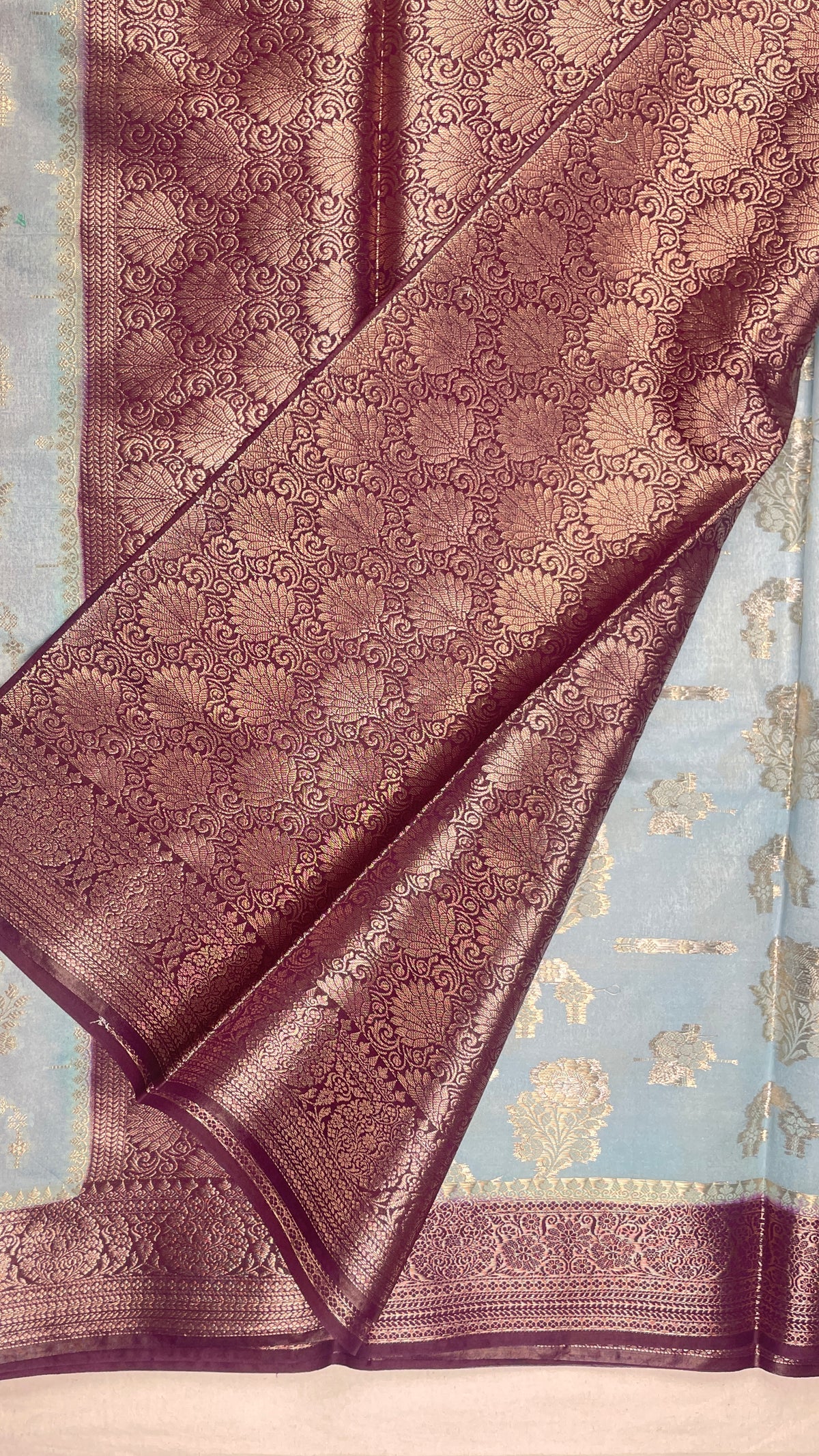 Banarasi Dyeable katan Dupion Silk saree