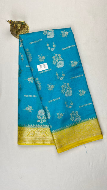 Banarasi Dyeable katan Dupion Silk saree