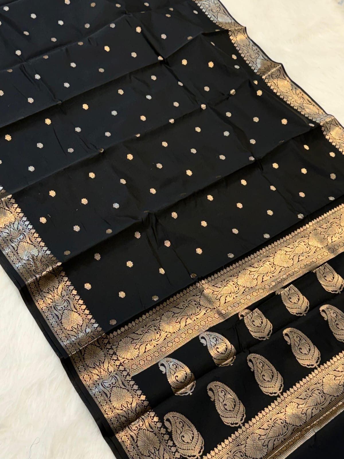 Premium Banarasi Semi katan silk Soft Saree