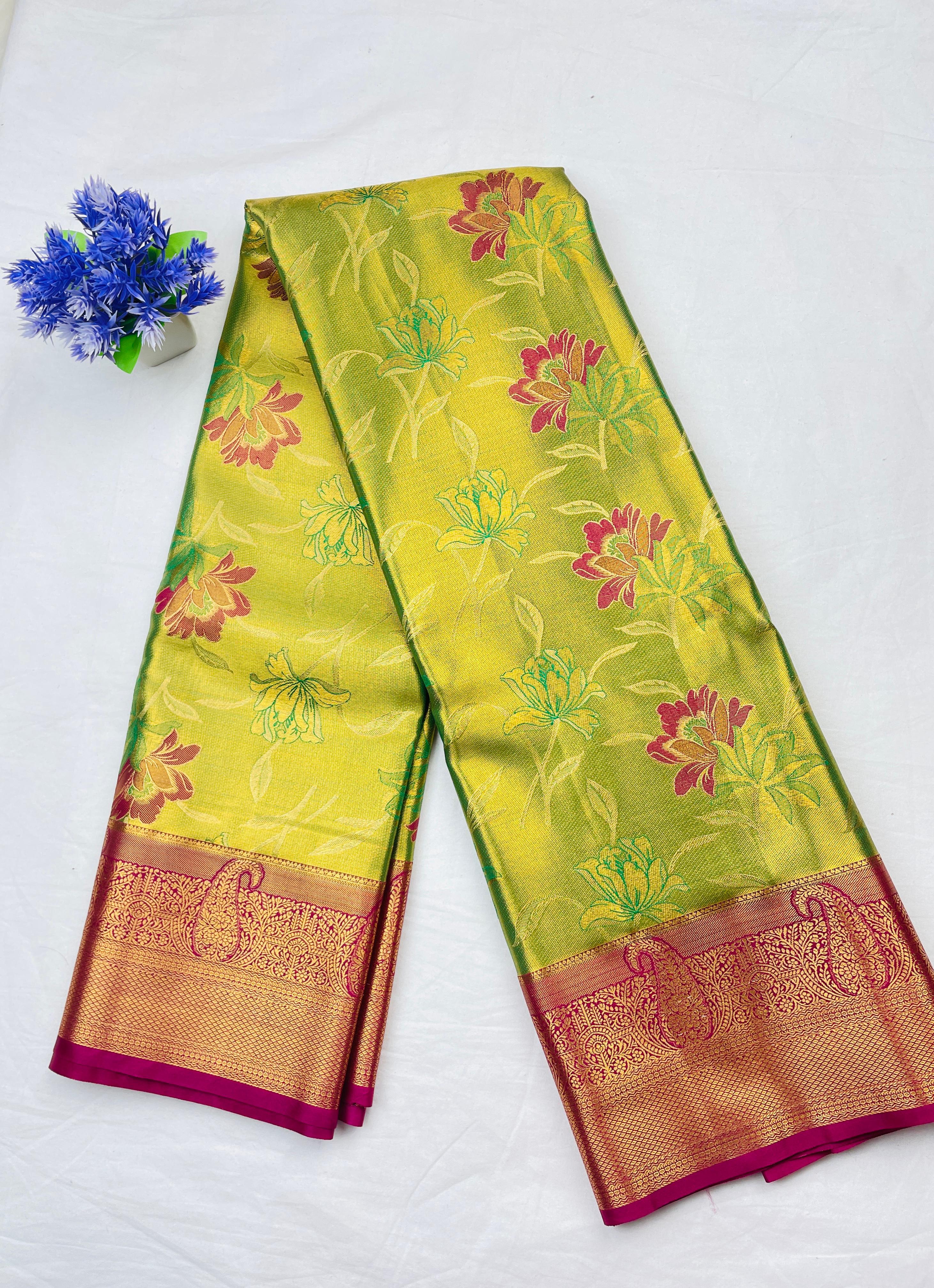 Mini Kanachipattu Bridal Tissue sarees