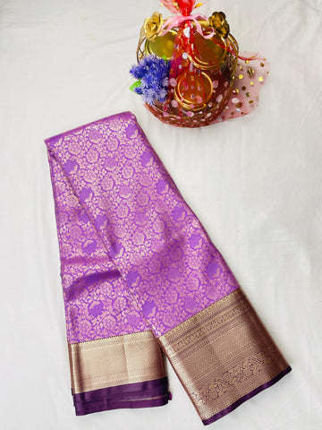 Mini Kanchi Pattu Bridal Tissue Saree