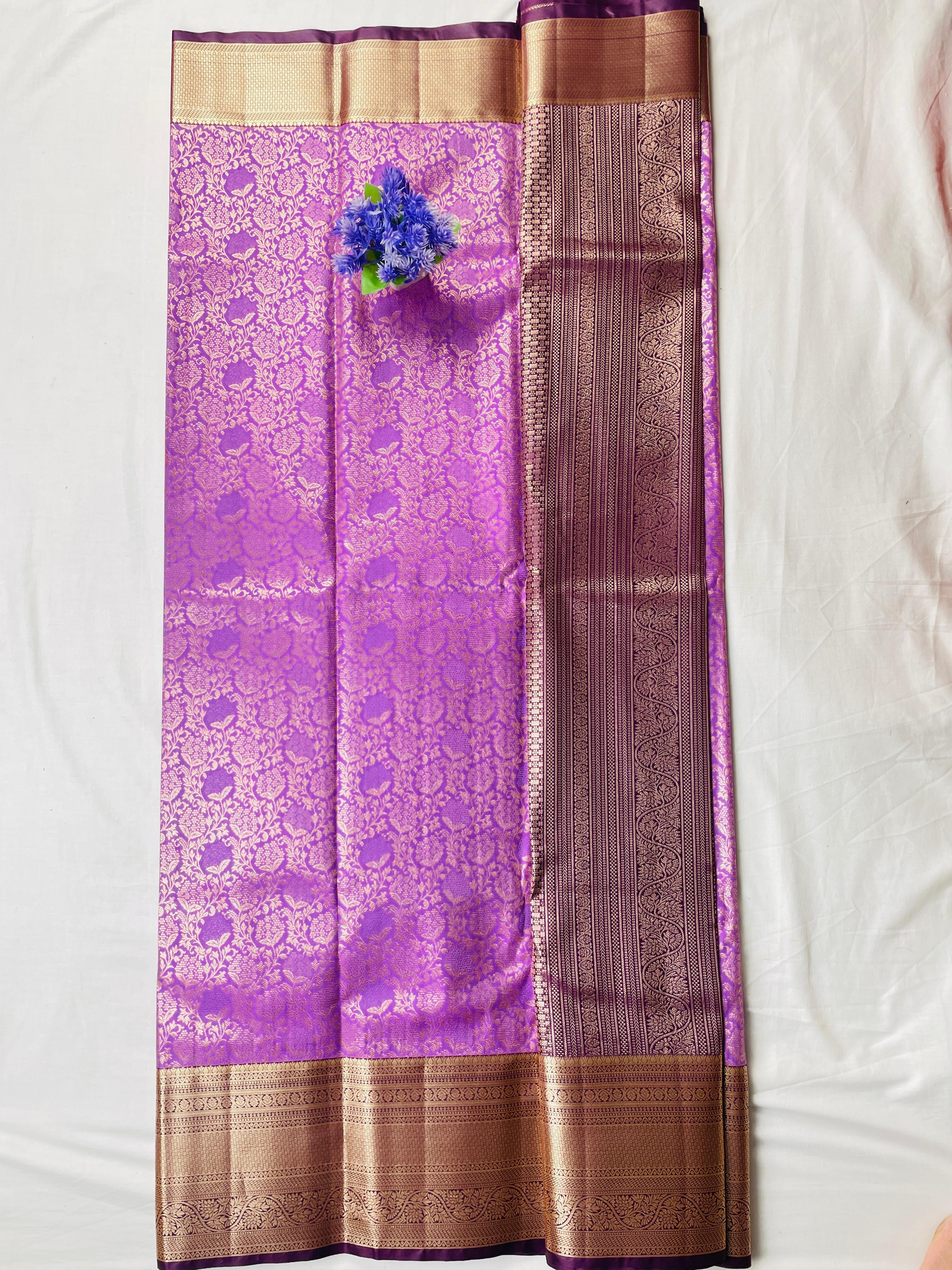 Mini Kanchi Pattu Bridal Tissue Saree