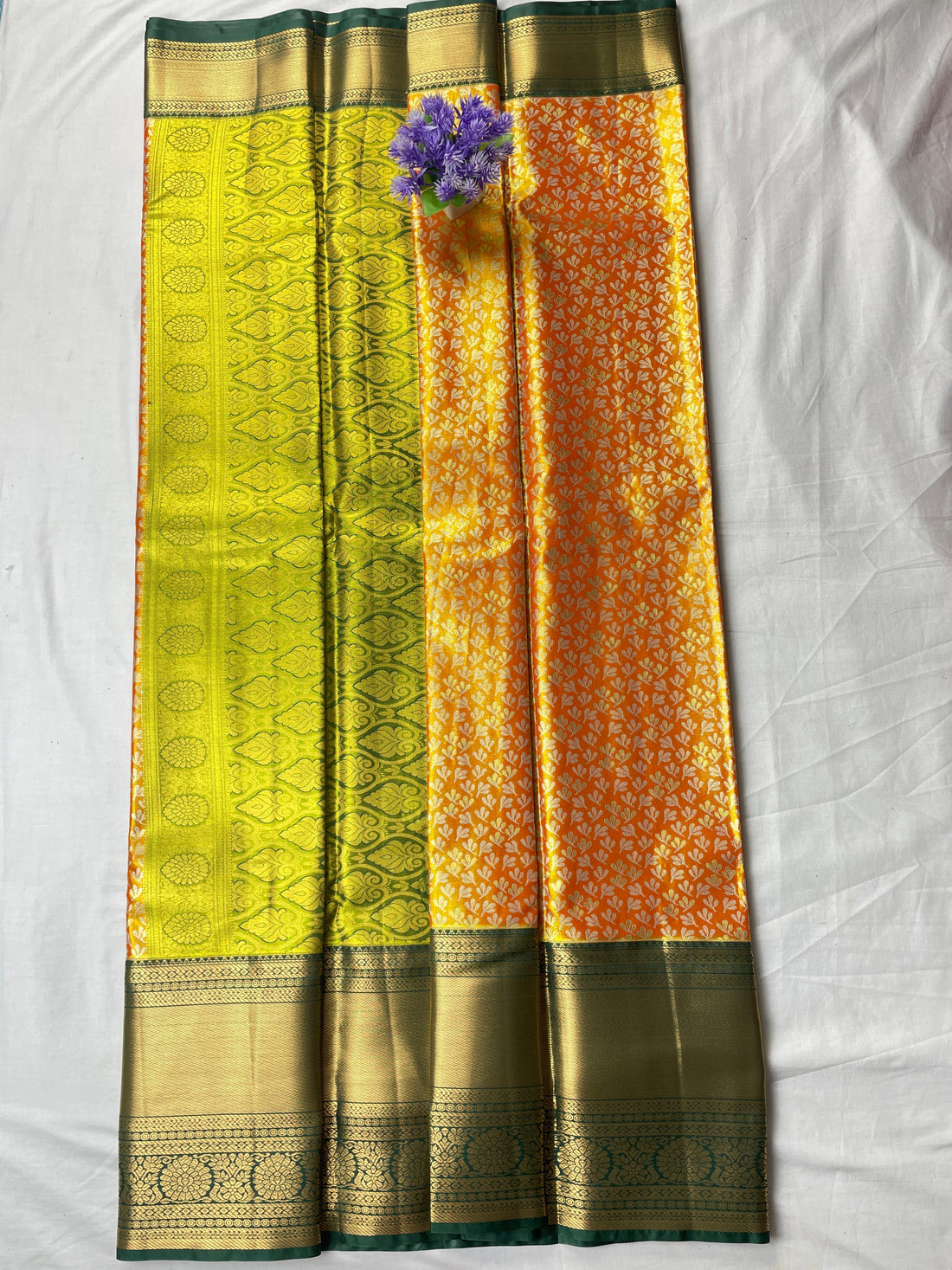 Mini Kanchi Pattu Bridal Tissue Saree