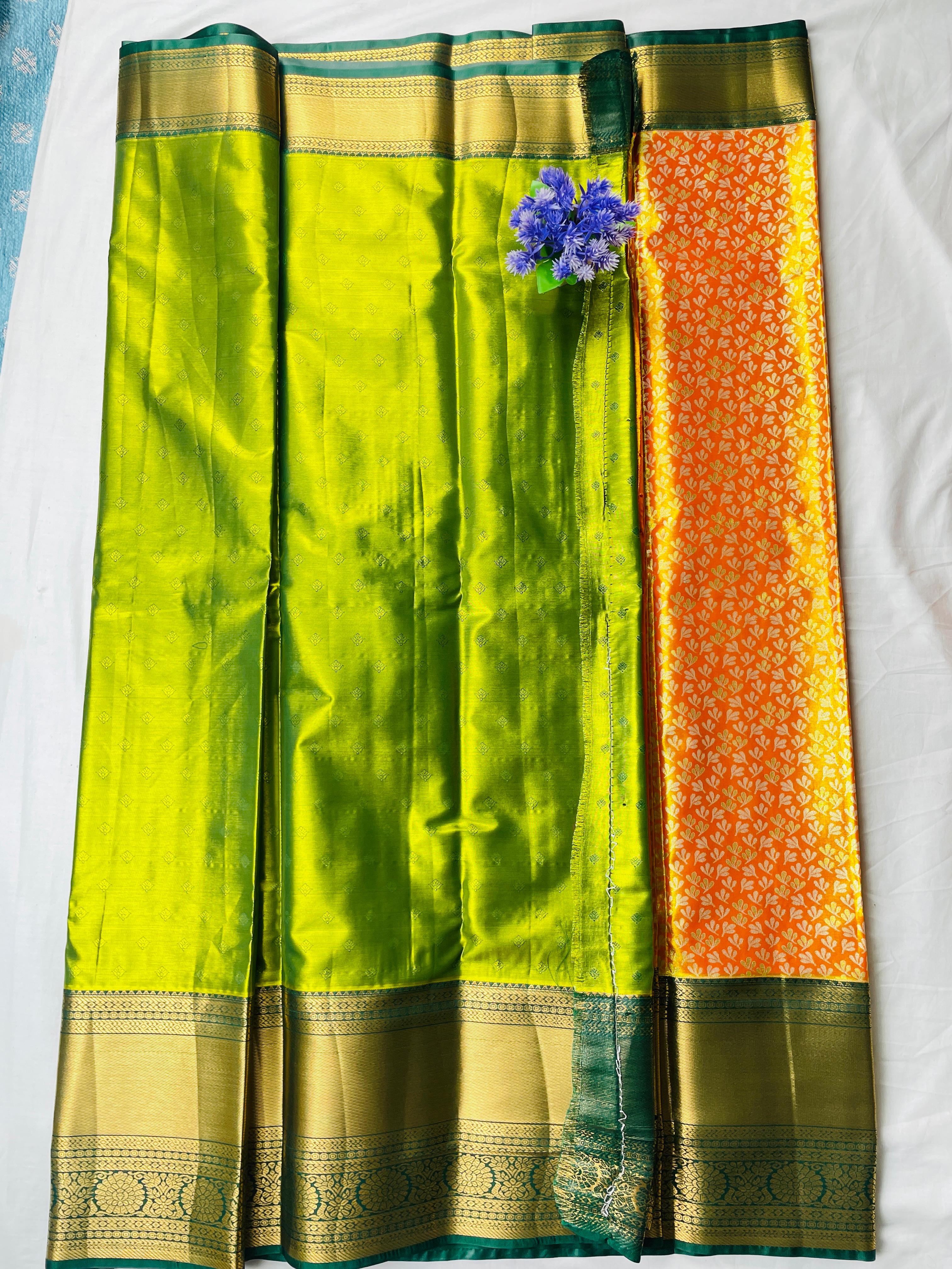 Mini Kanchi Pattu Bridal Tissue Saree