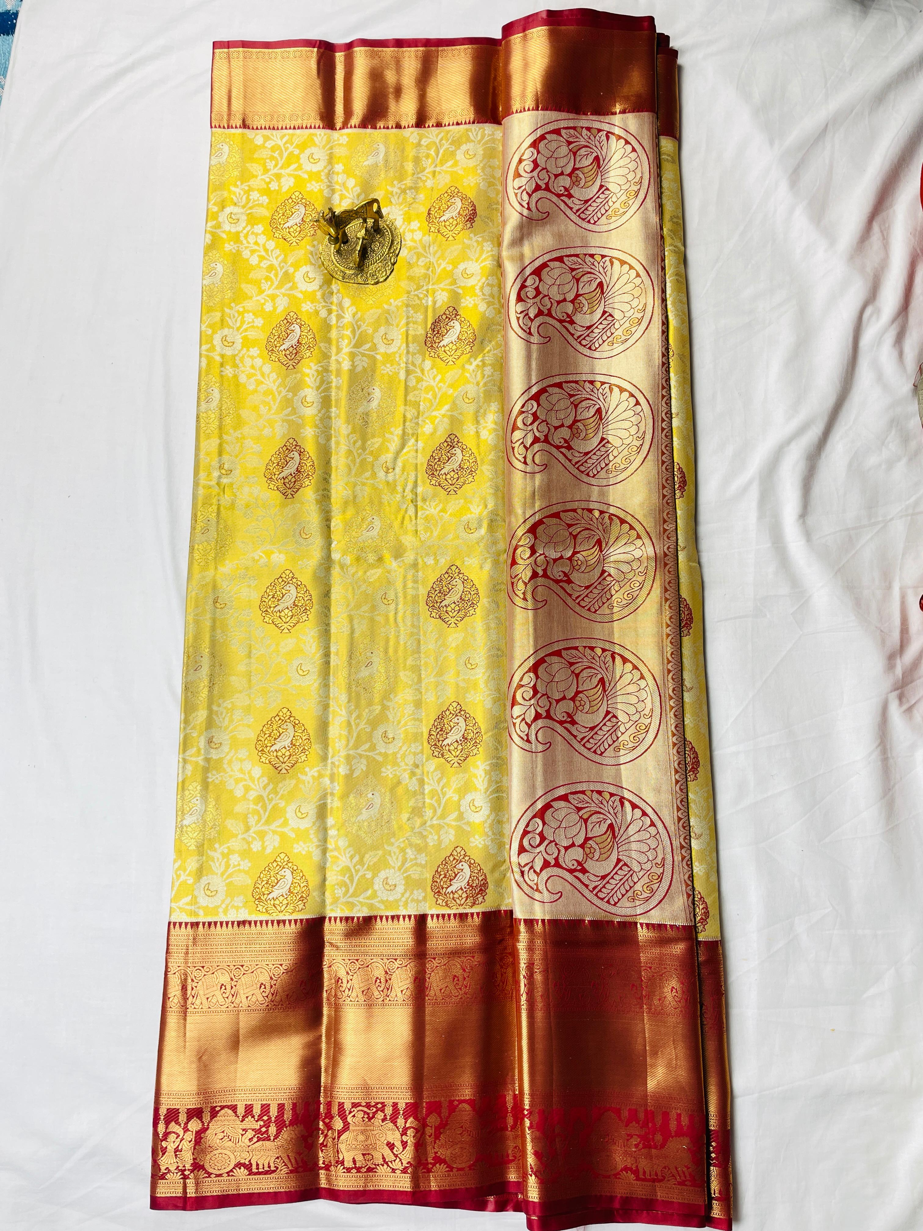 Mini Kanchi Pattu Bridal Sarres