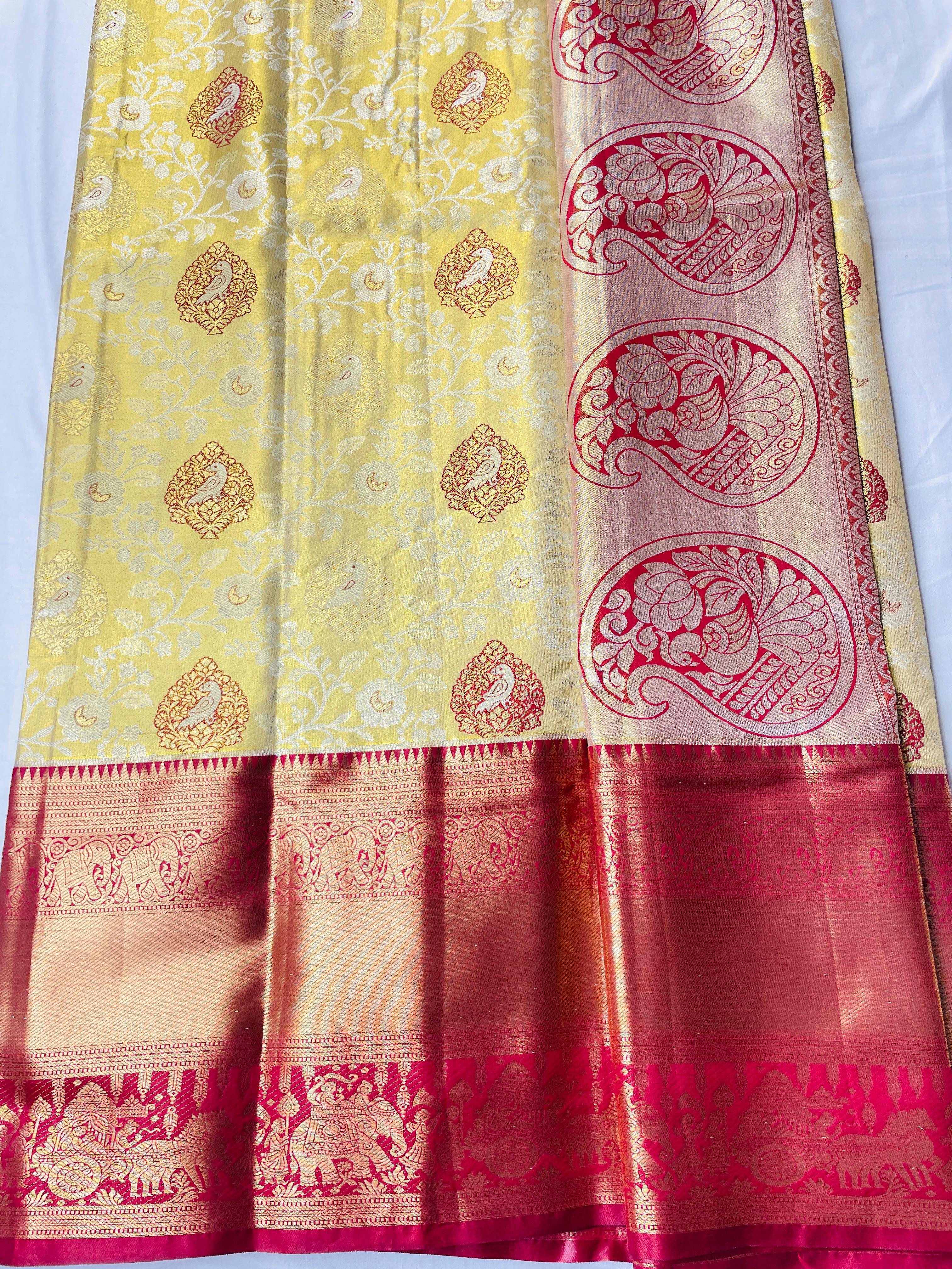 Mini Kanchi Pattu Bridal Sarres