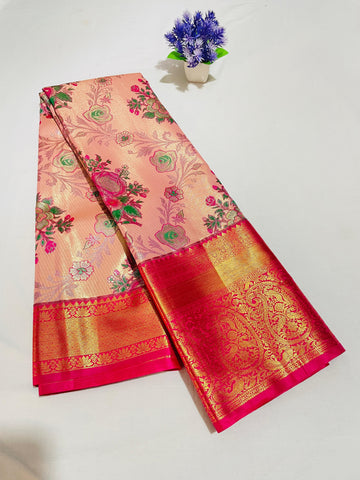 Mini Kanchi Pattu Bridal Tissues Sarees