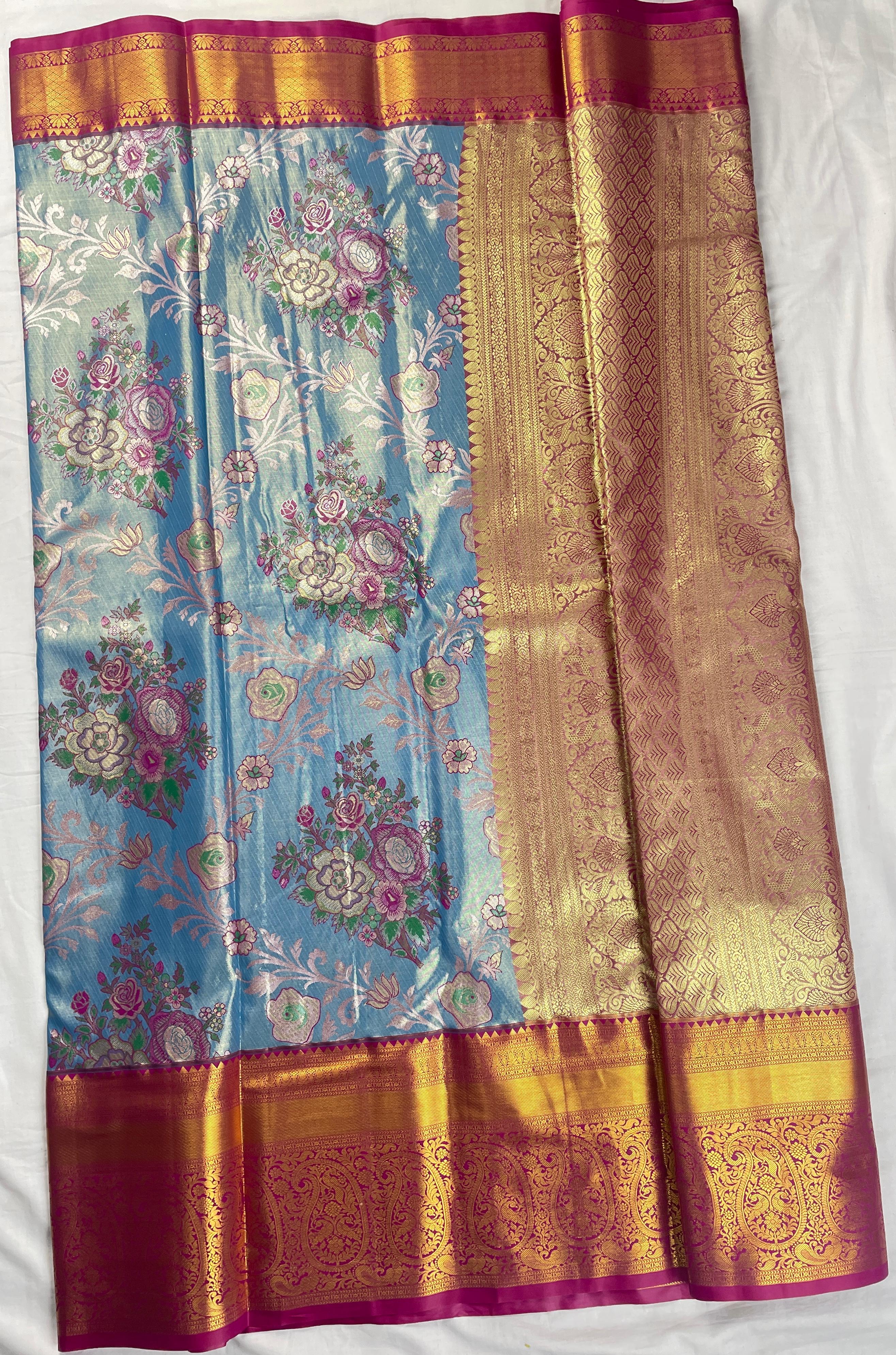 Mini Kanchi Pattu Bridal Sarees