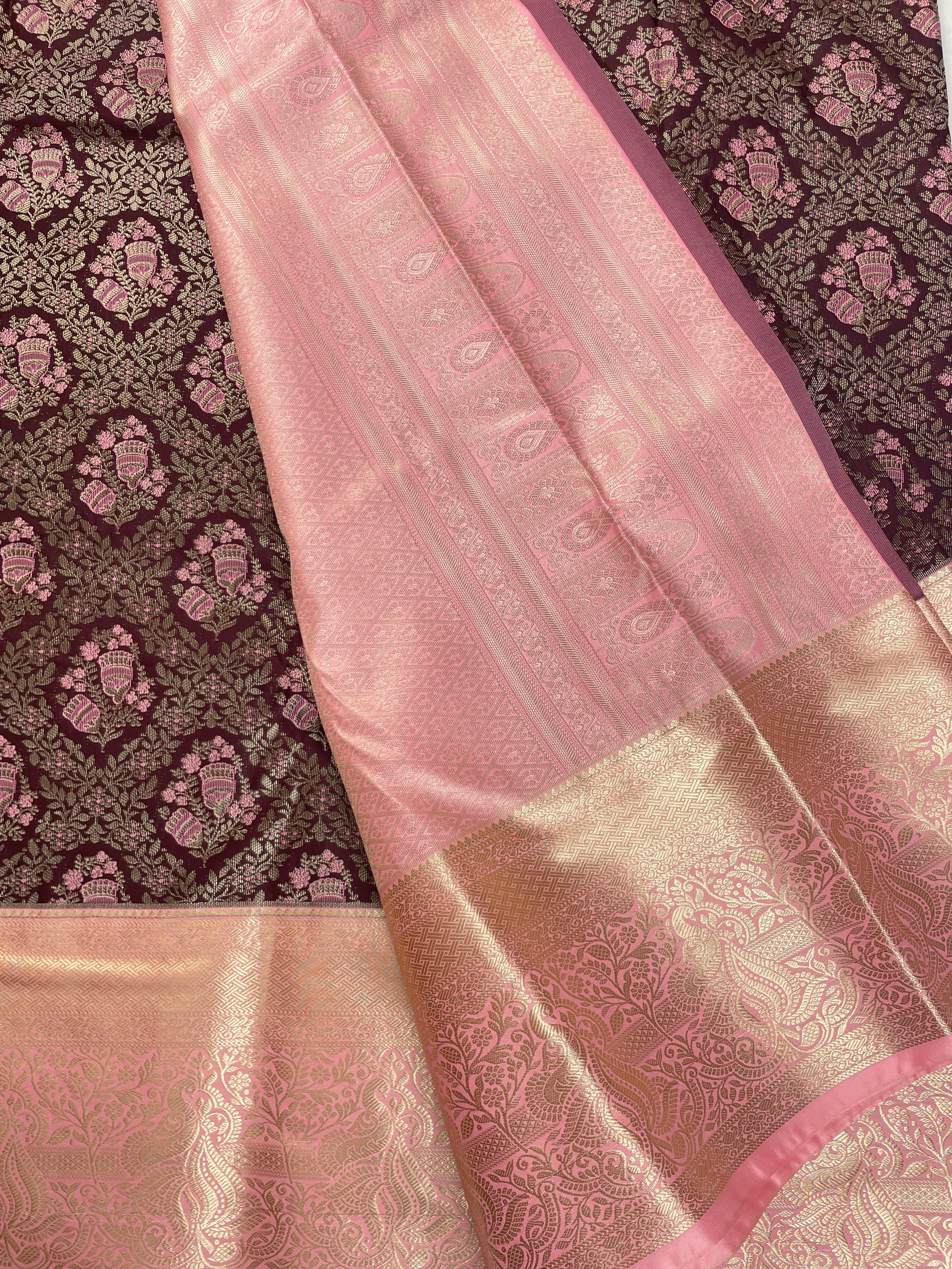 Mini Kanchi Pattu Bridal Tissue Saree