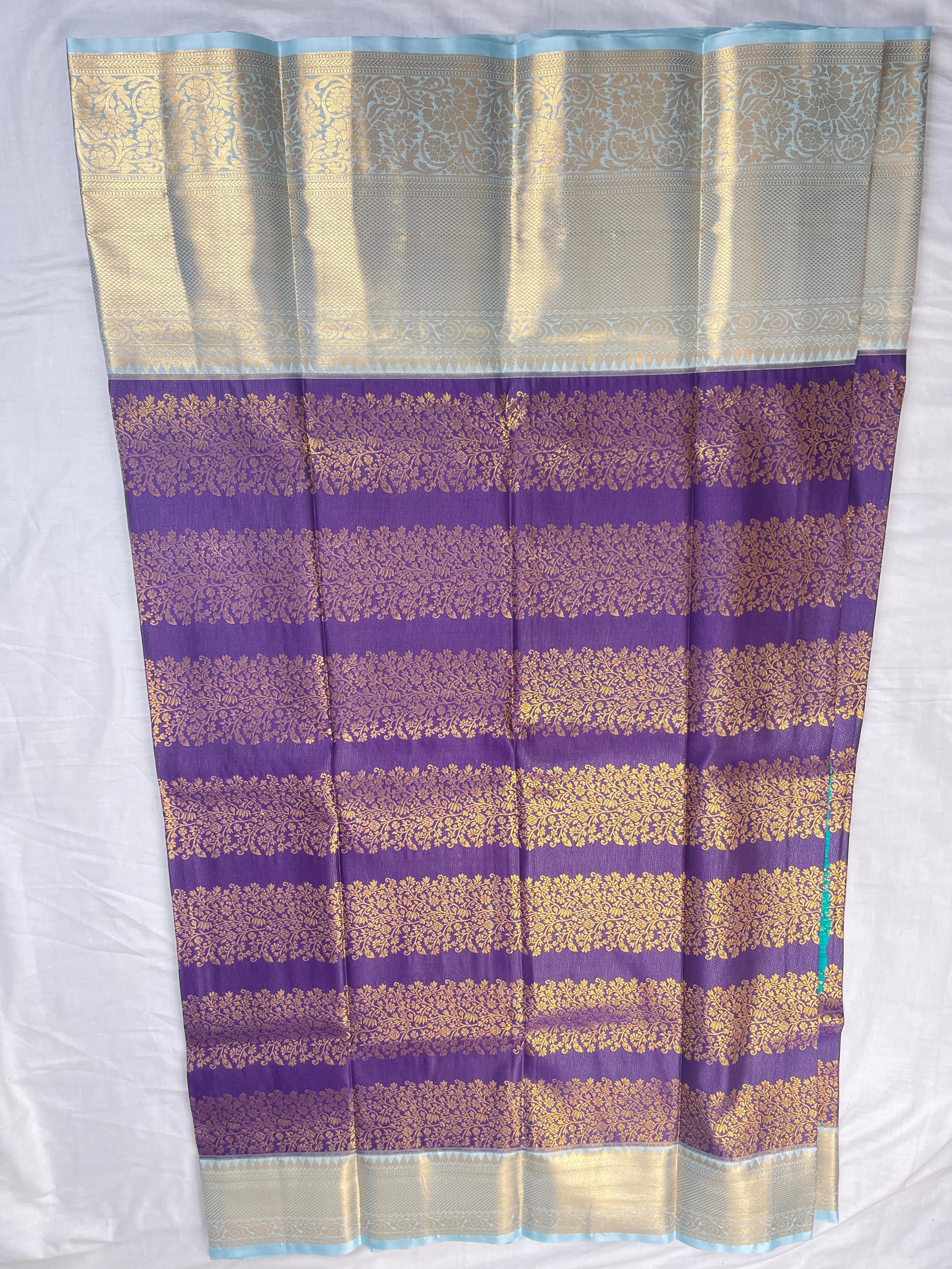 Mini Kanchi Pattu Bridal Tissue Sarees