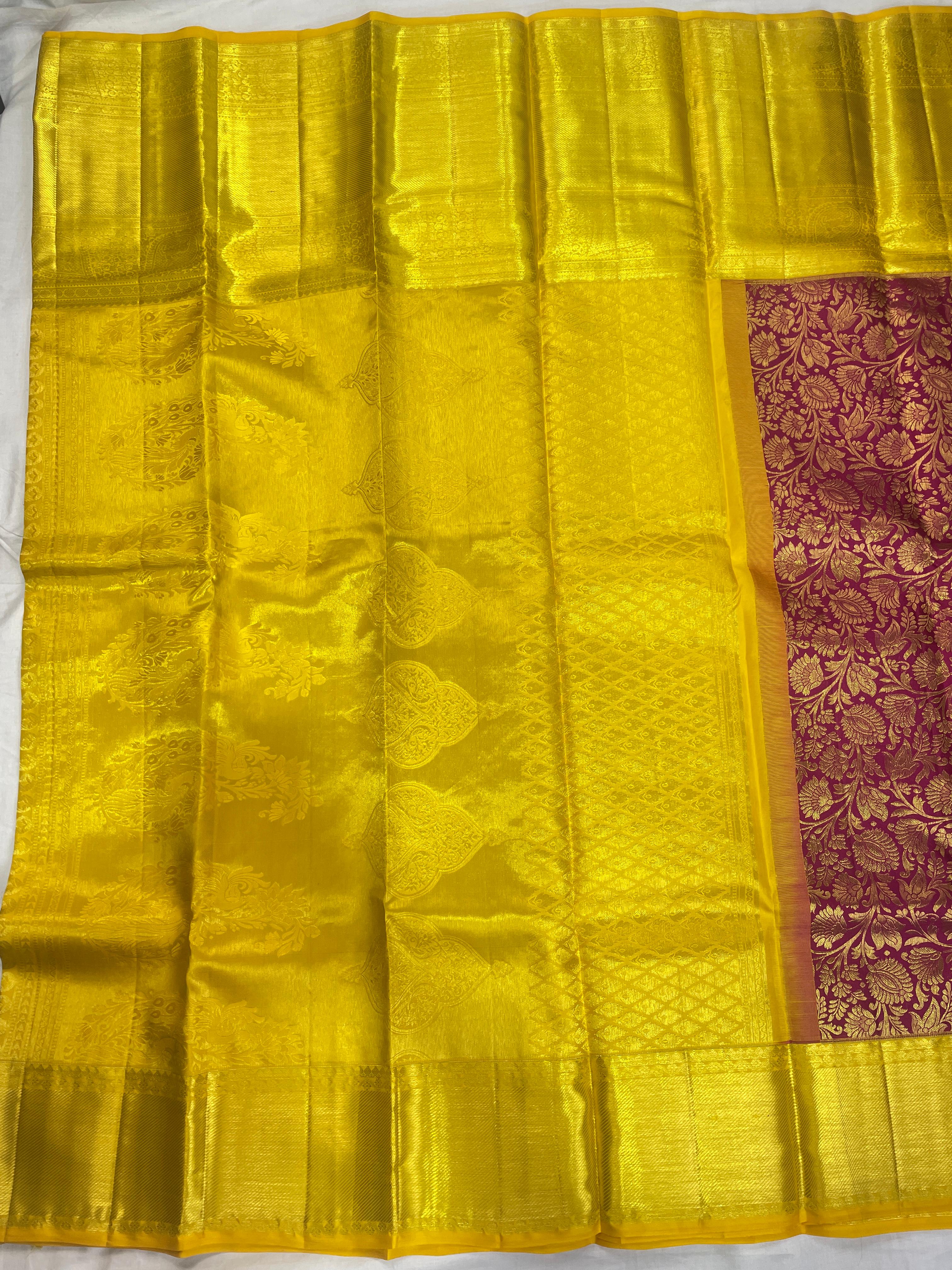 Kanchipattu Pure Handloom Bridal Sarees with Silk Mark Certified