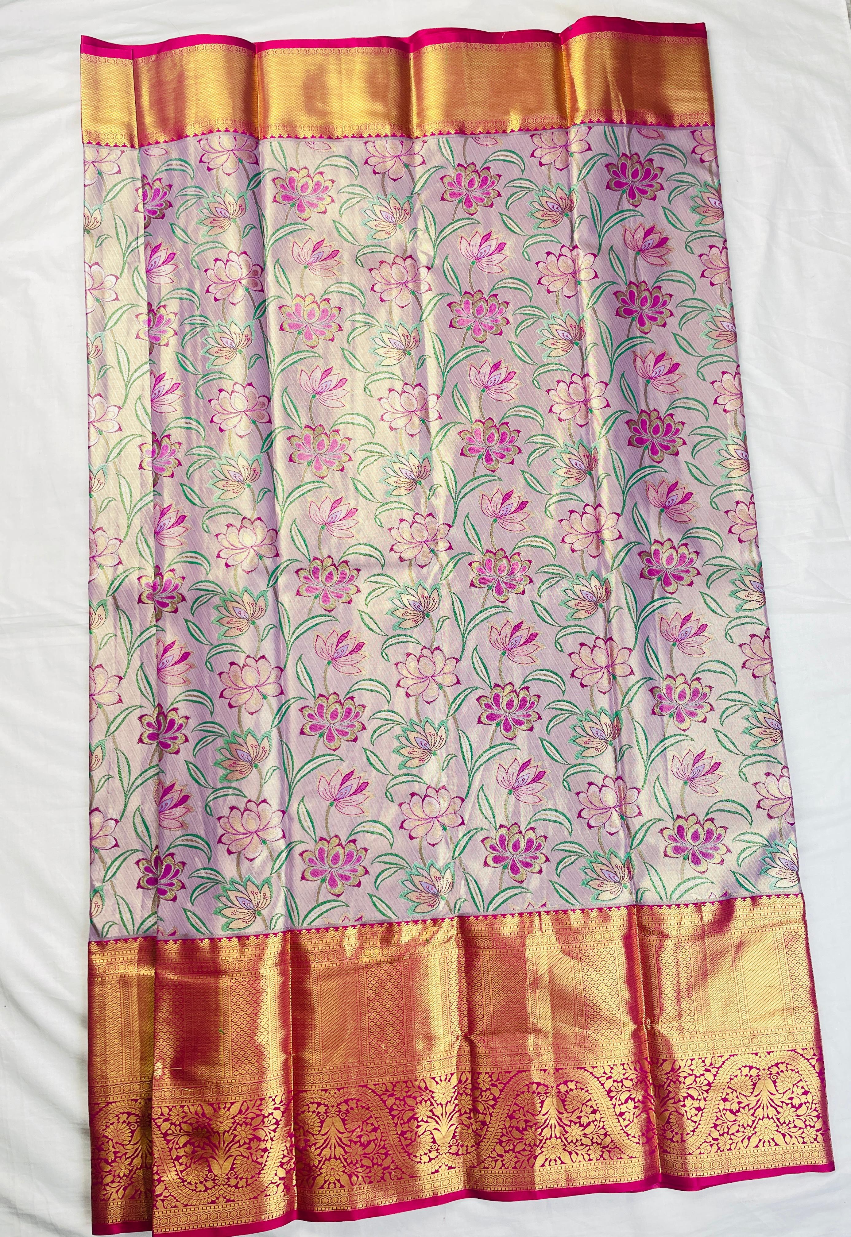 Mini Kanchi Pattu Bridal Tissue saree