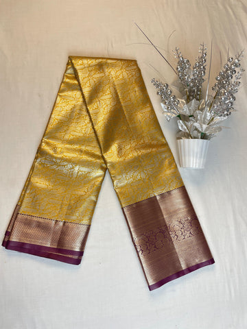 Mini Kanchi Pattu Bridal Tissue Saree