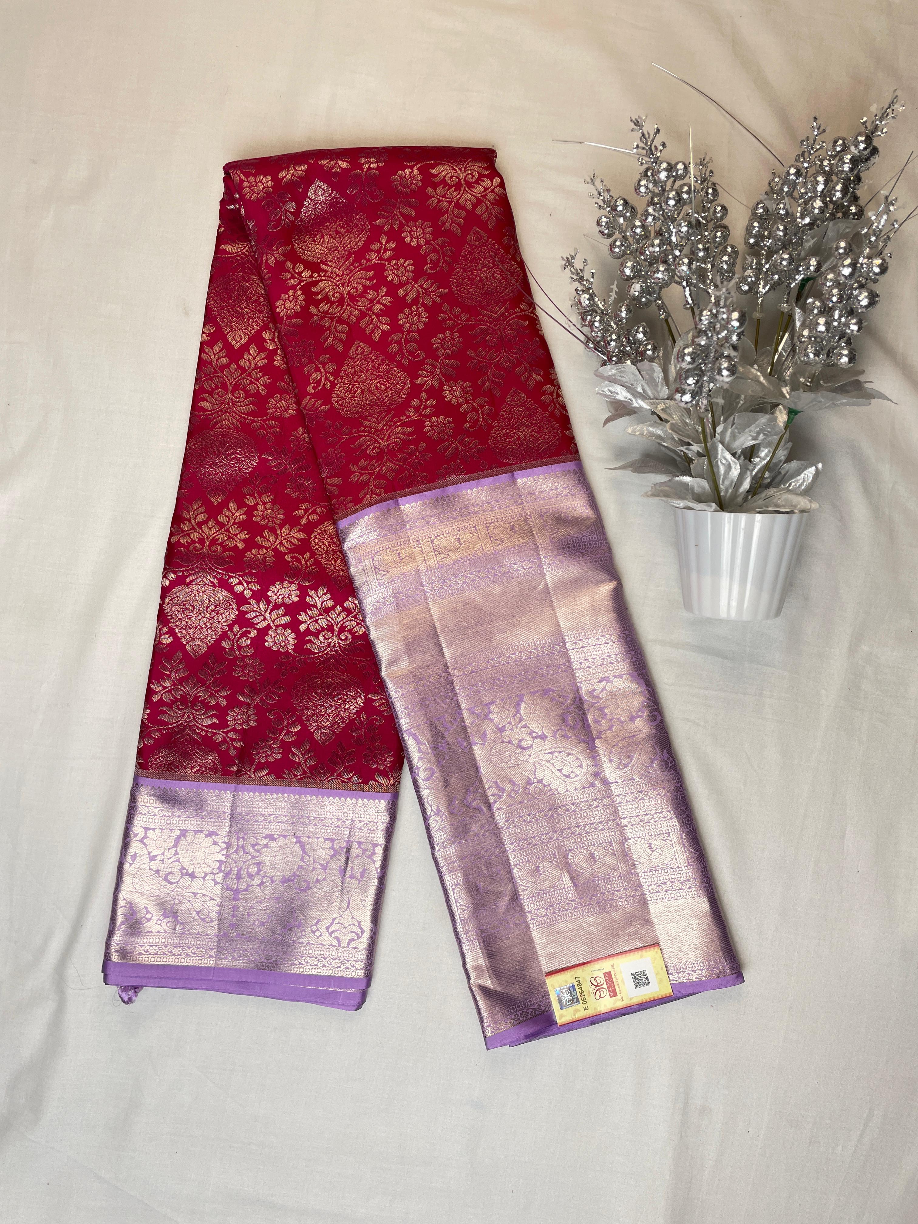Kanchipattu Pure Handloom Bridal Sarees with Silk Mark Certified