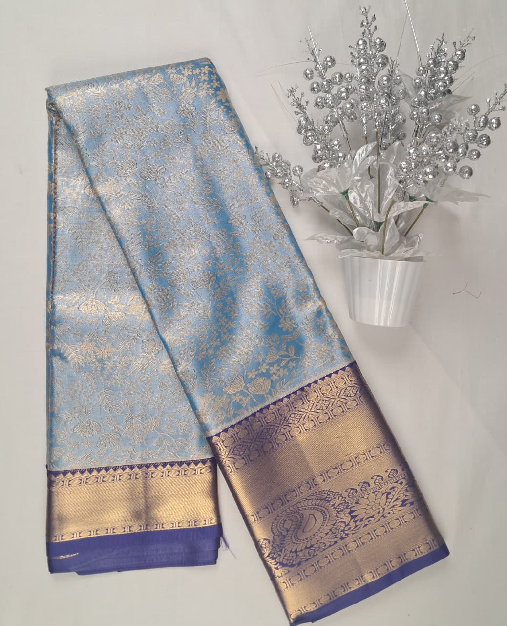 Mini Kanchi Pattu Tissue Sarees
