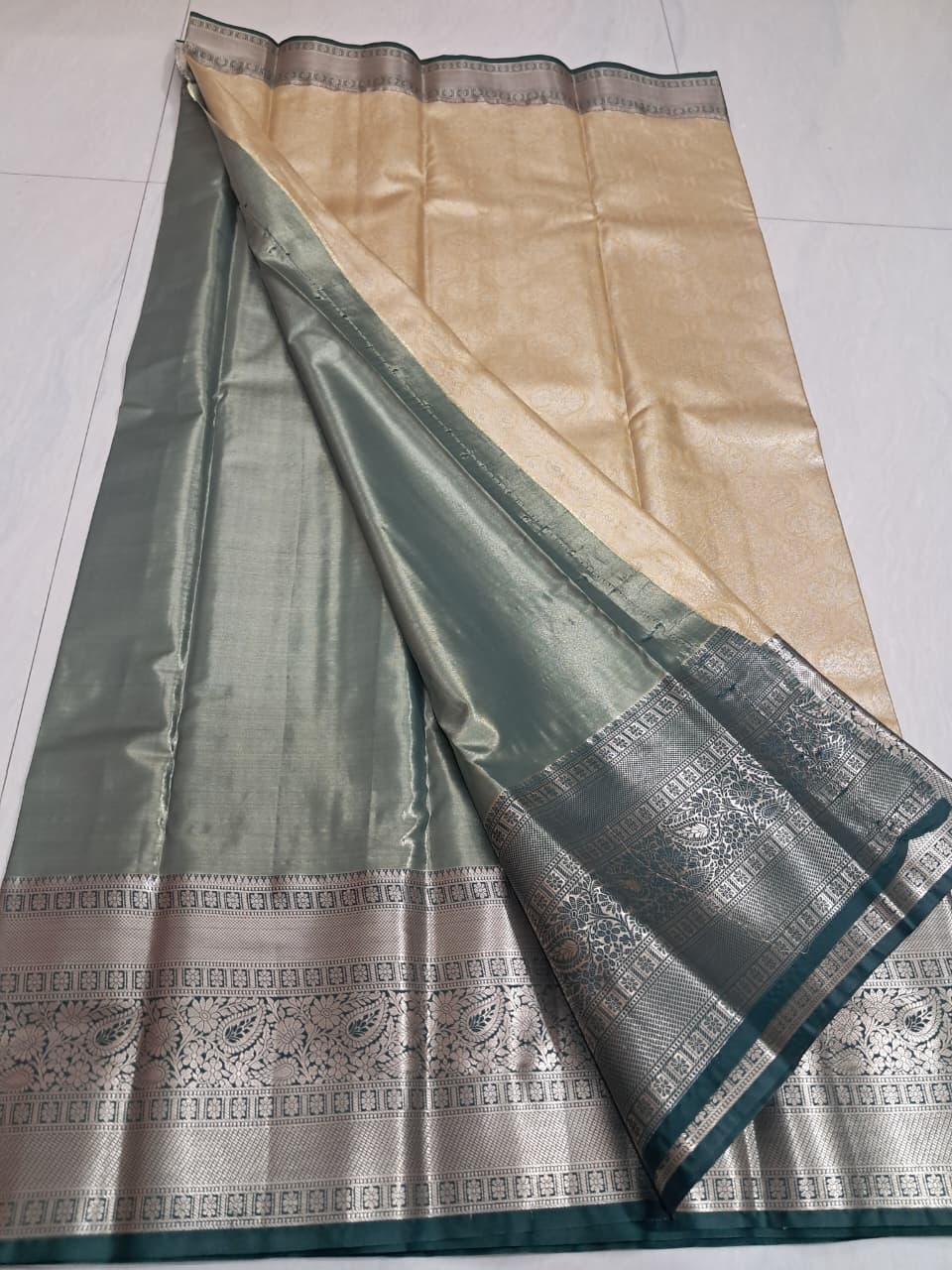 Mini Kanchi  Pattu Bridal  Tissue Sarees