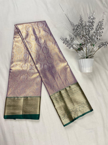 Mini Kanchi  Pattu Bridal  Tissue Sarees