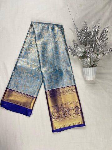 Mini Kanchi  Pattu Bridal  Tissue Sarees
