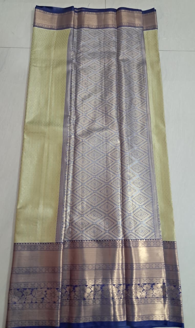 Mini Kanchi  Pattu Bridal  Tissue Sarees